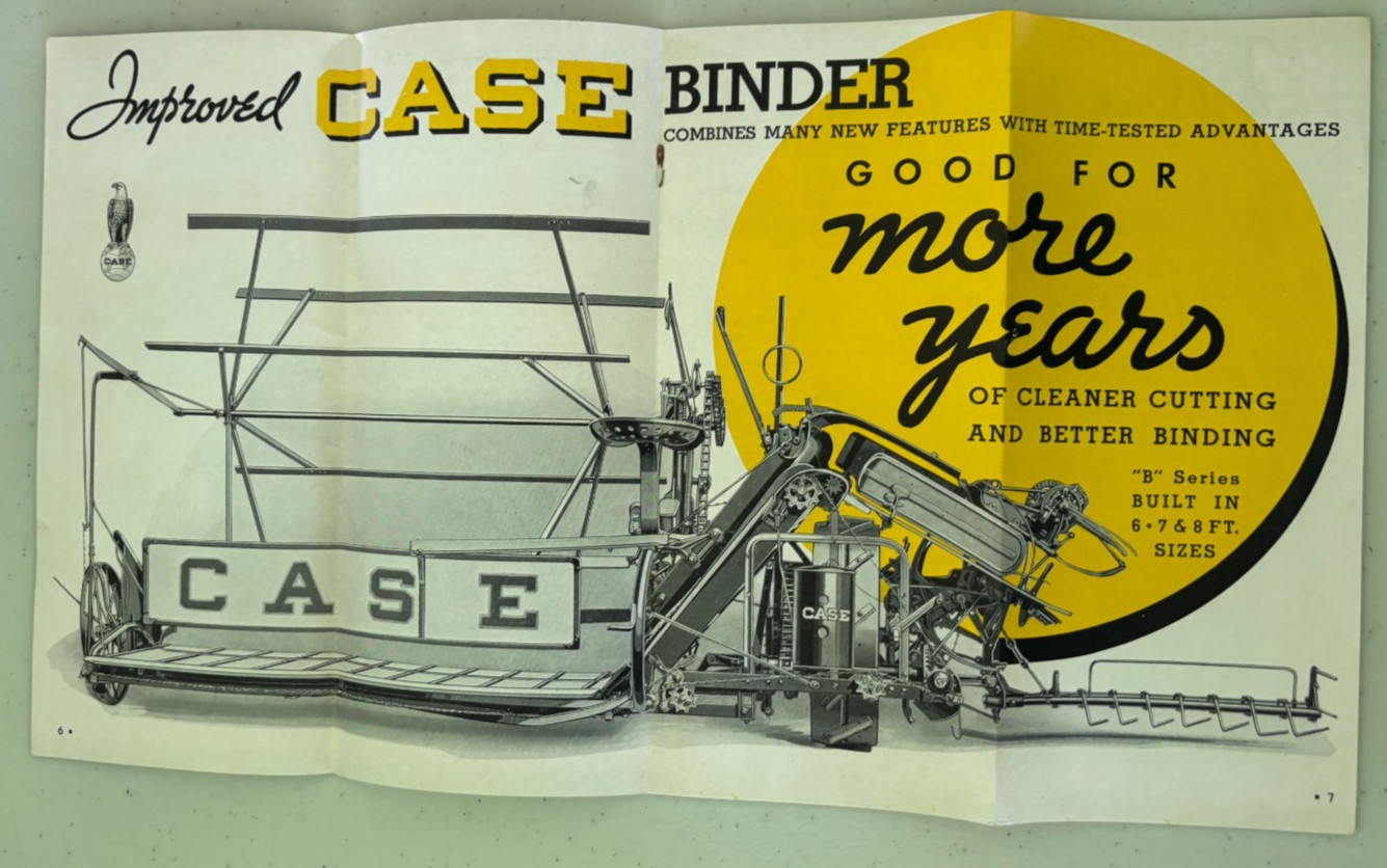 Case Horse Drawn Grain Binder For 1937 Brochure DCPA26