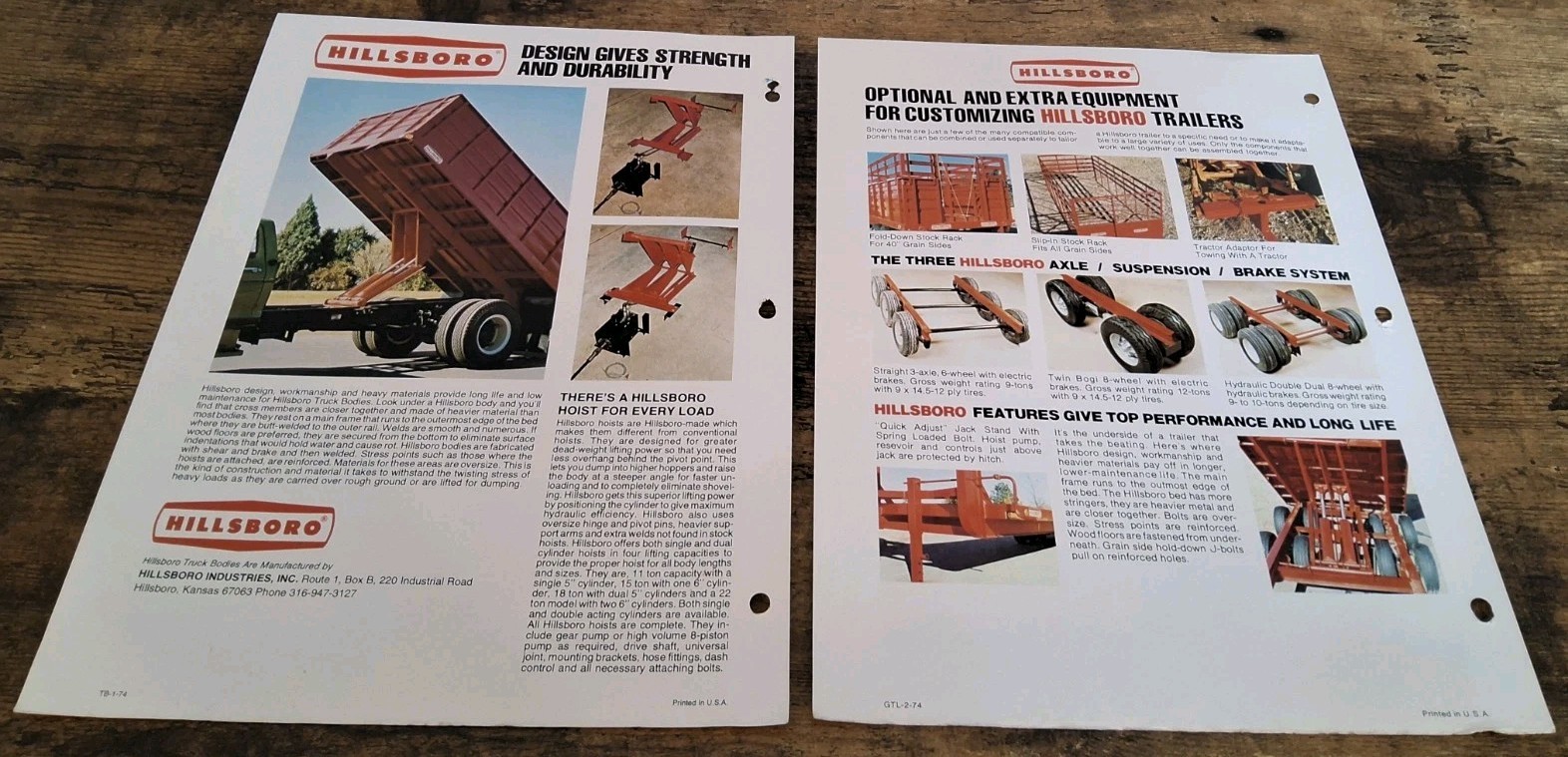 Hillsboro Customized Truck Bodies And Customized Gooseneck Trailers Brochures