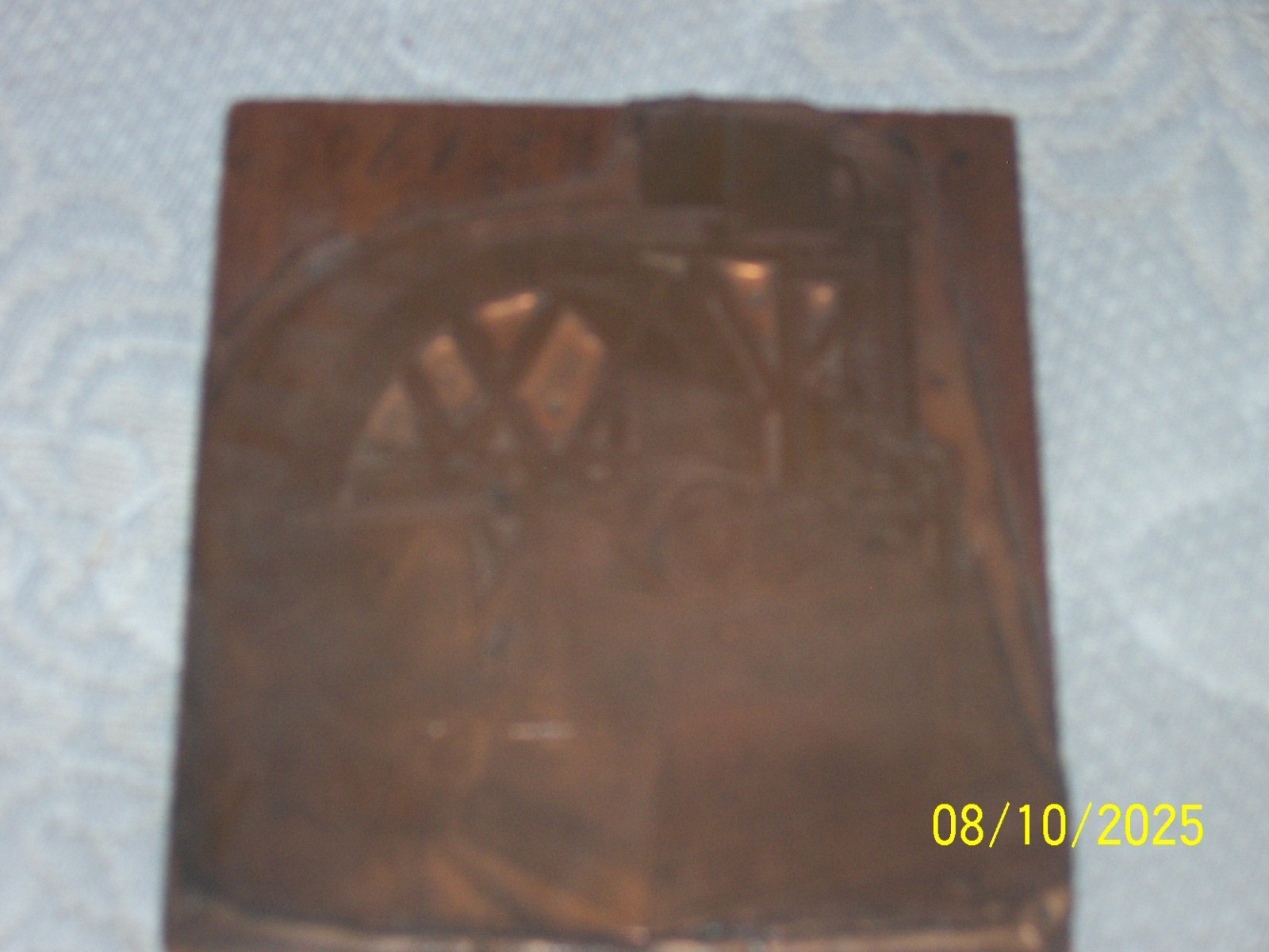 Large 5 x 5 1/4″ The F.E. Myers & Bros Co. Machinery Print Block