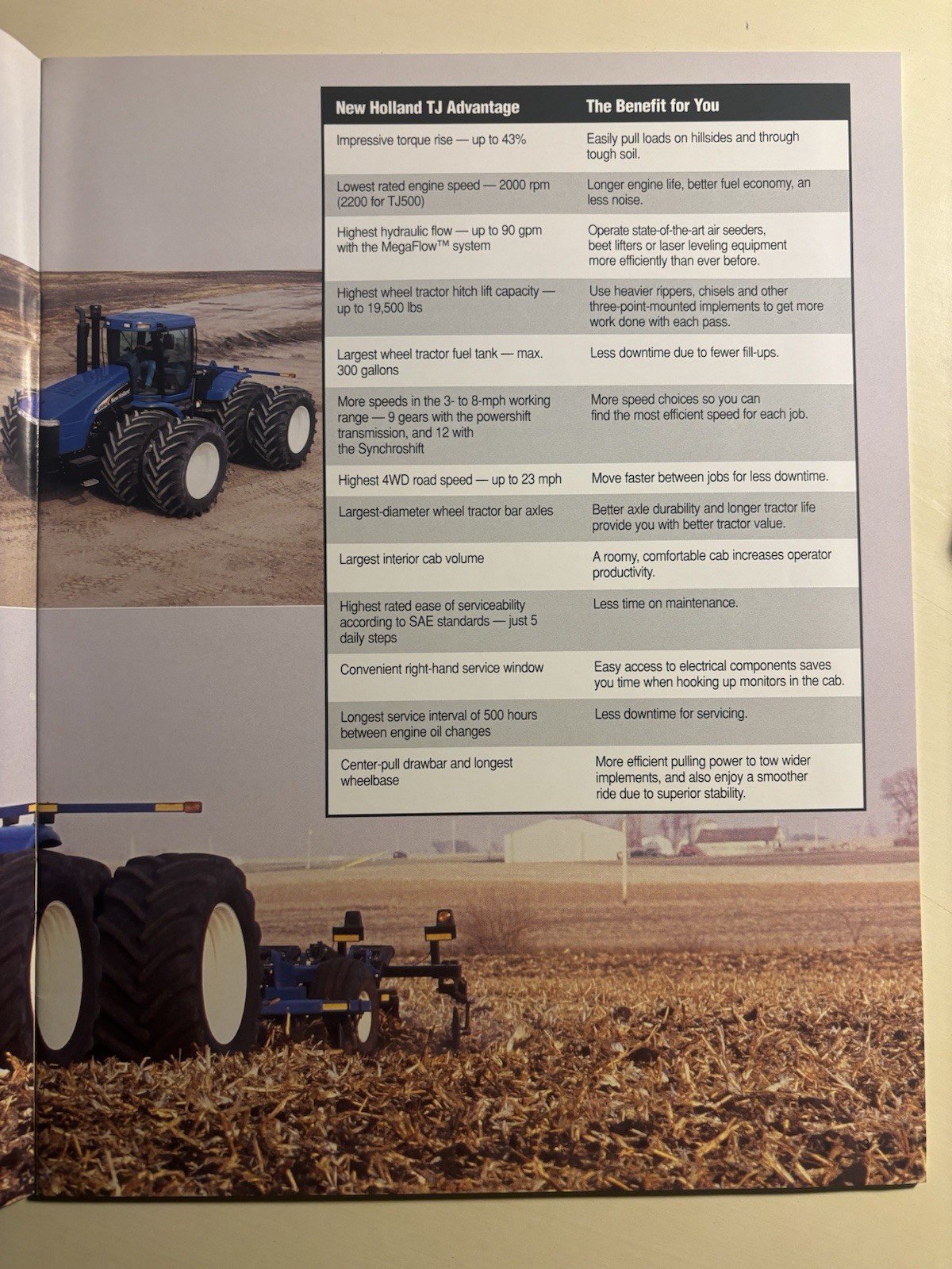 New Holland TJ 275-TJ 500 Series Tractor Brochure