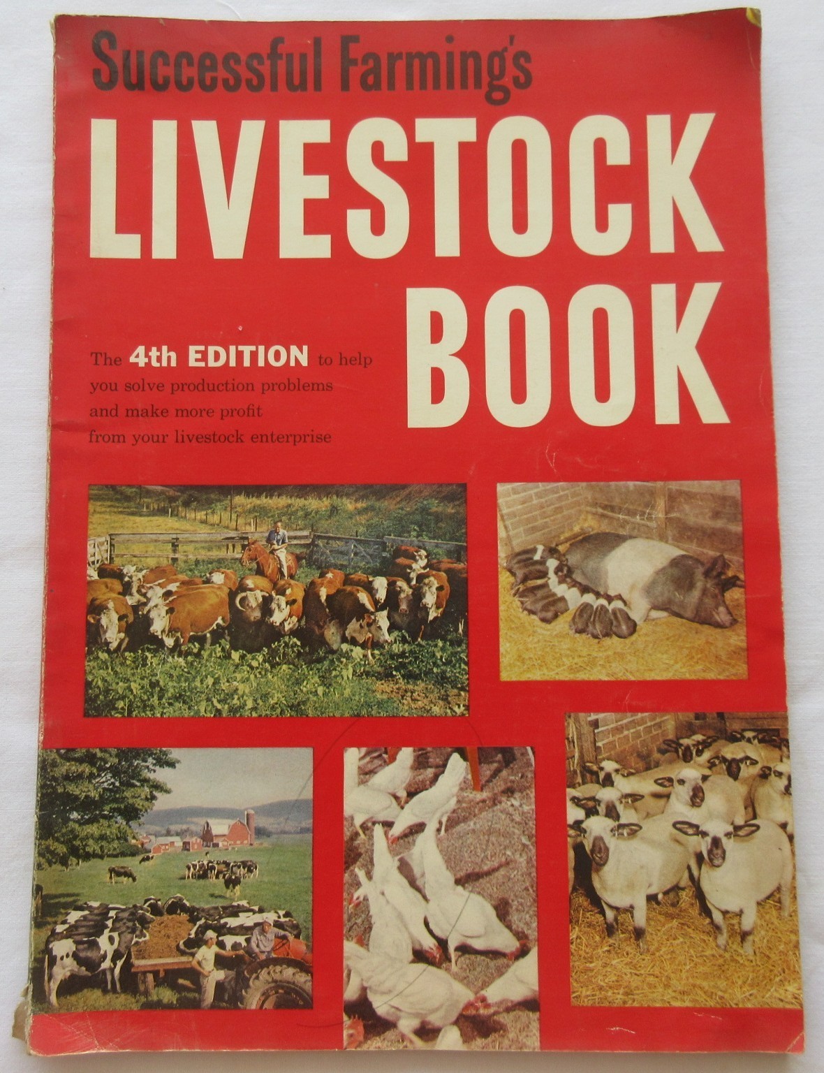 Vintage 1959 Successful Farming’s Livestock Book Beef Hogs Dairy Poultry Sheep