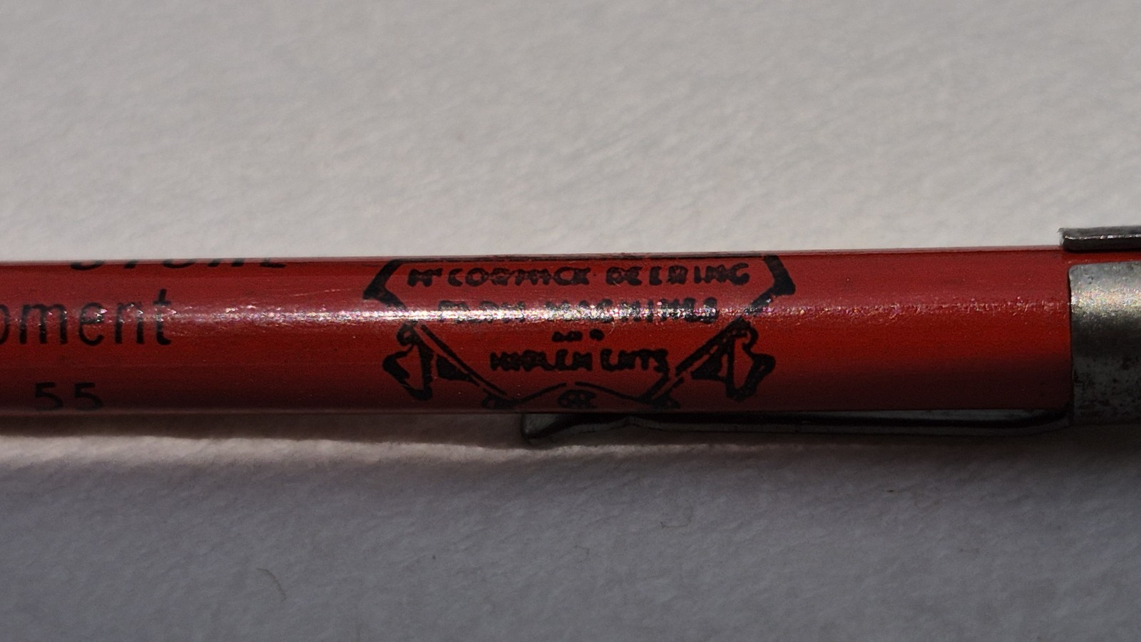 “MCCORMICK-DEERING*Klingeriel Implement Store*Alton, ILL.” SOLID GRAPHITE Pencil