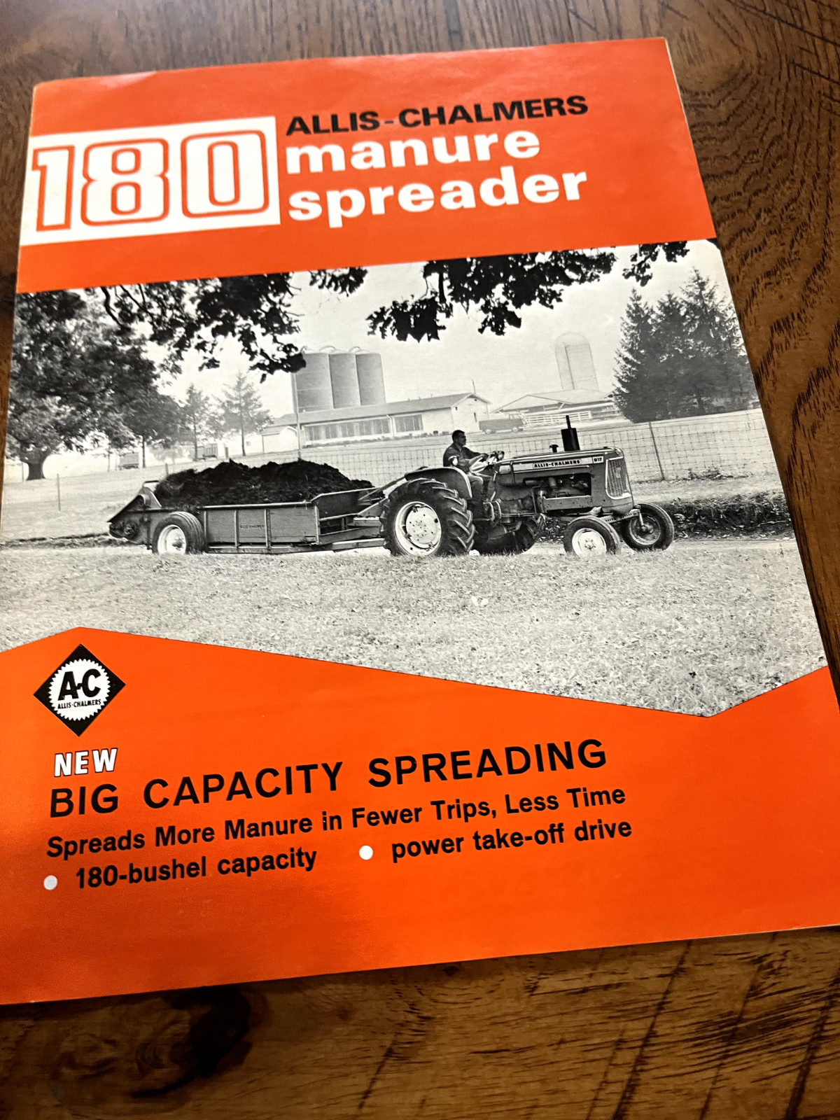Allis Chalmers 180 Manure Spreader For 1963 Brochure FCCA