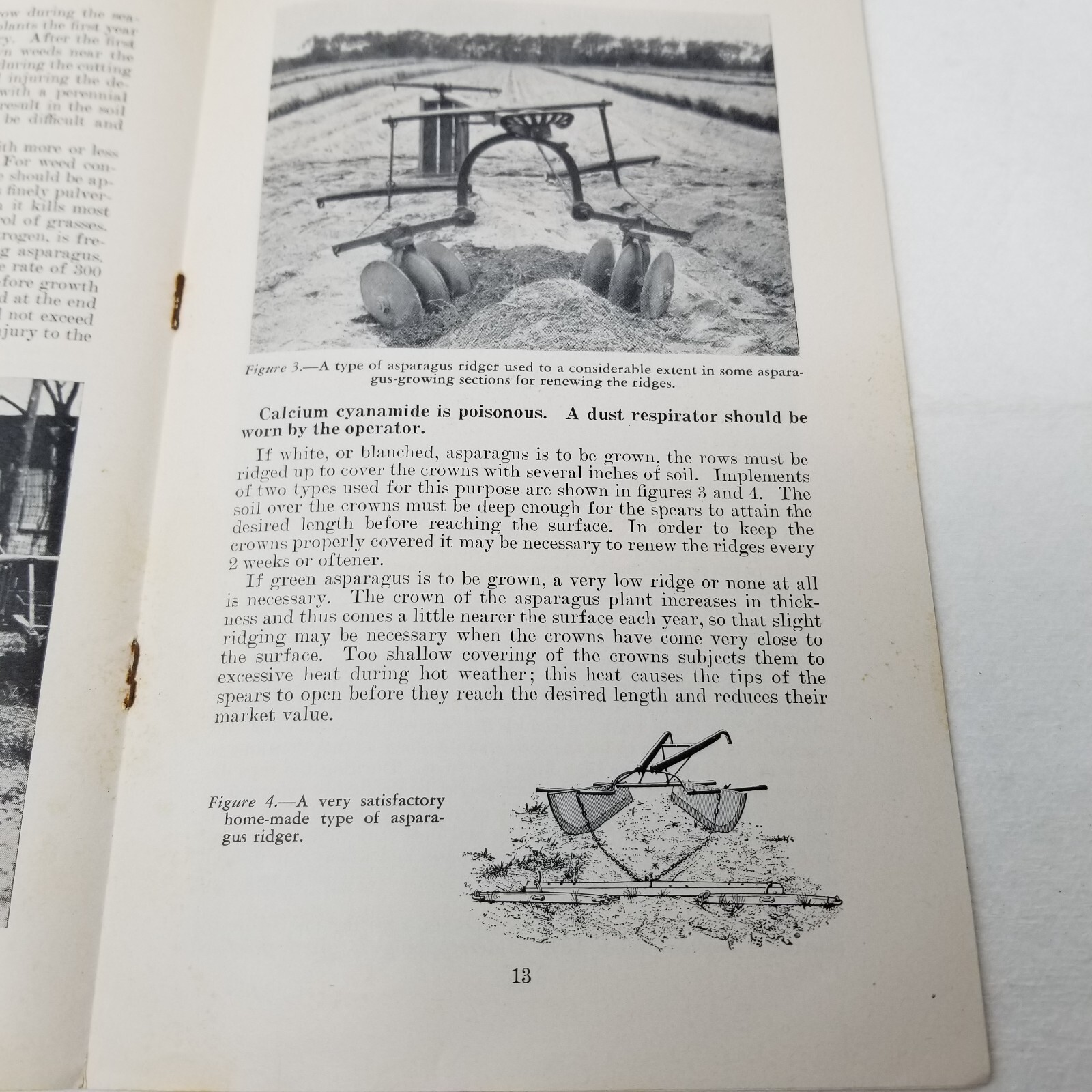 Asparagus Growing Culture 1947 Farmers’ Bulletin Booklet 1646 USDA Photos Charts
