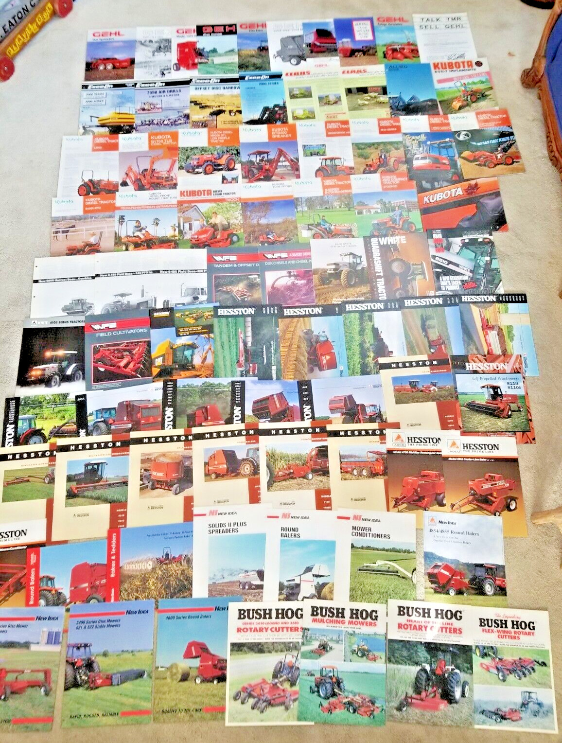 10 Pounds Of Tractor and Implement Brochures/Spec Sheets – 150+ 1980’s and Up