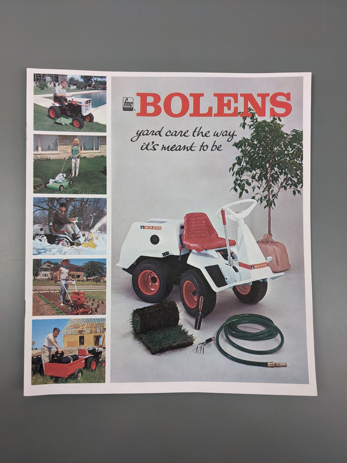1965 FMC Bolens Mowers + Tractors Brochure ~ Yard Care The Way It’s Meant To Be