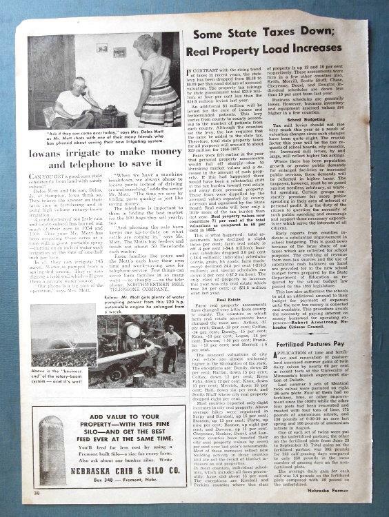 Original 1956 Bell Ad Photo Endorsed Mr/Mrs Delos Mott, Hampton, Iowa