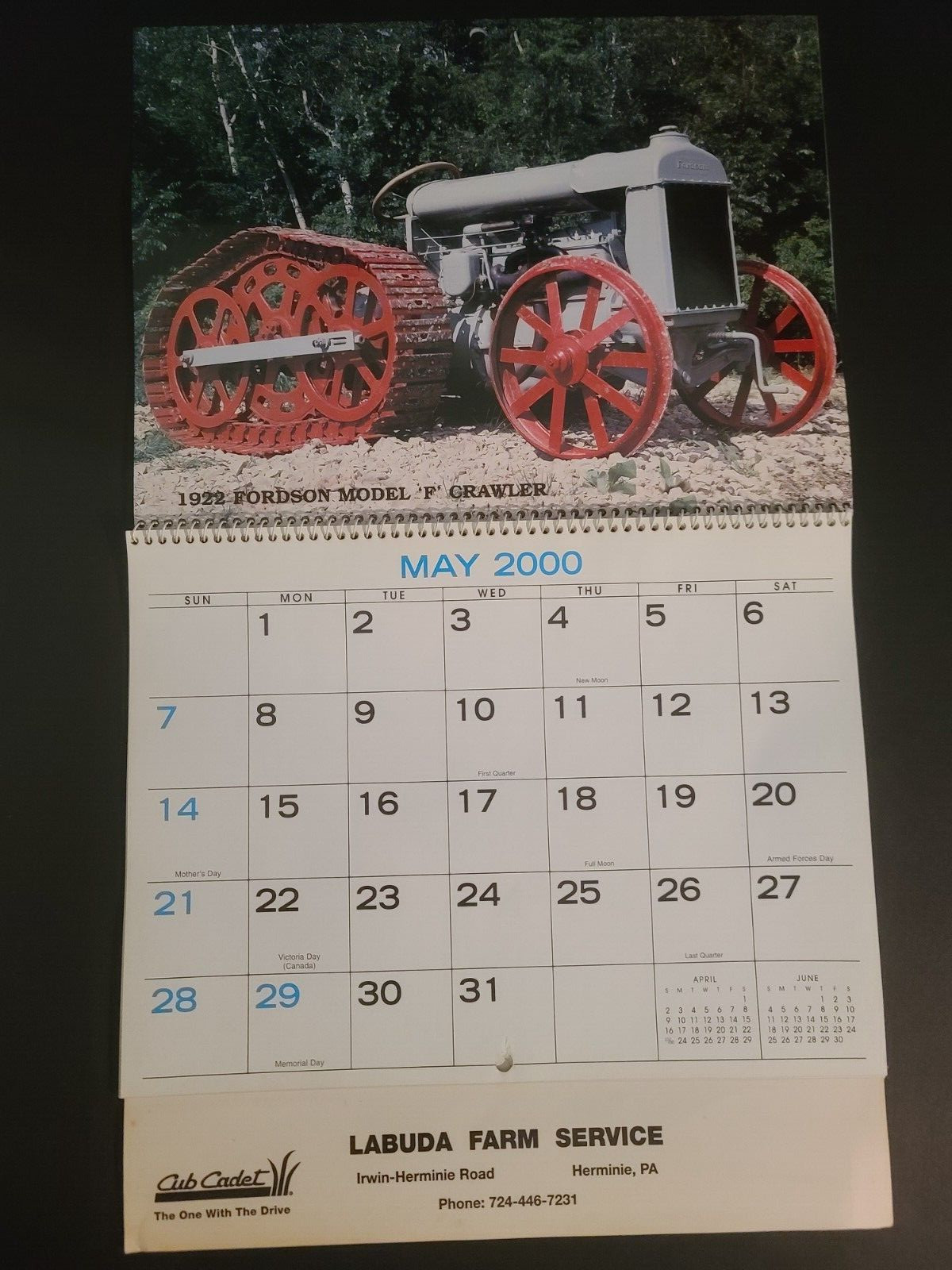 Vintage Year 2000 Labuda Farm Service Herminie Pa Classic Farm Tractors Calendar