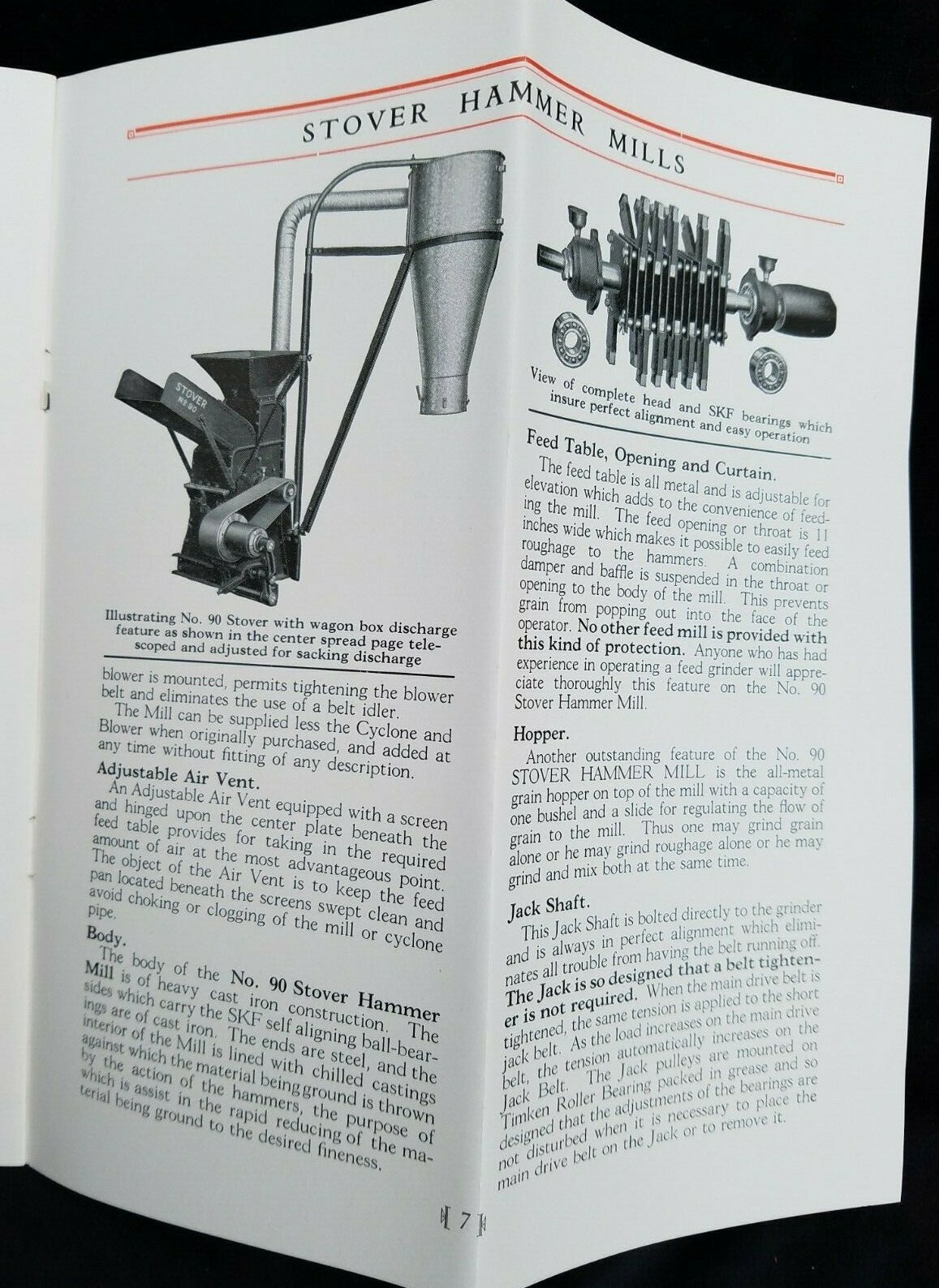 1930 Brochure Stover Hammer Mills Stover Mfg & Engine Co Freeport IL Grain Mill