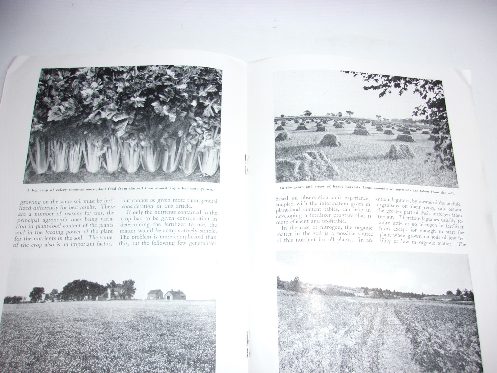 1930’s Vintage Farming Crops Booklet Fertilizing Agriculture Farm