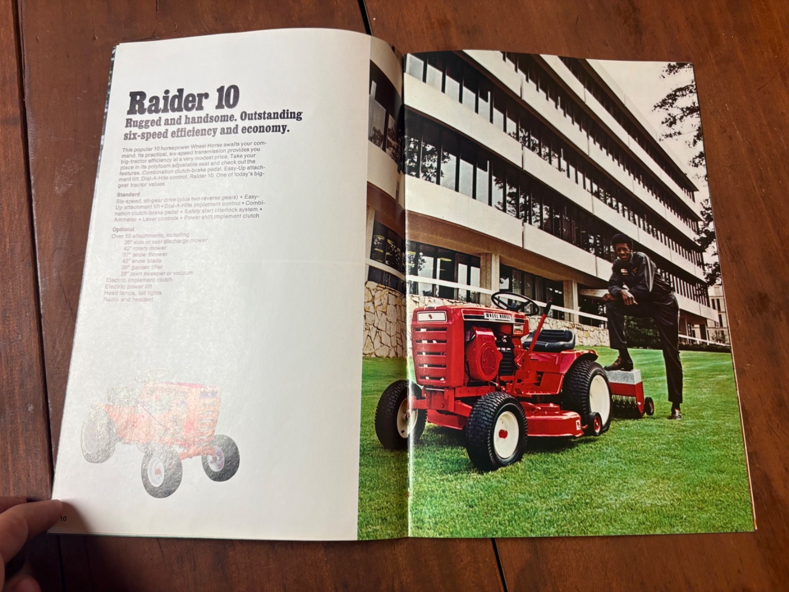 Original 1972 Wheel Horse Garden Tractor Sales Brochure Raider Lawn Ranger