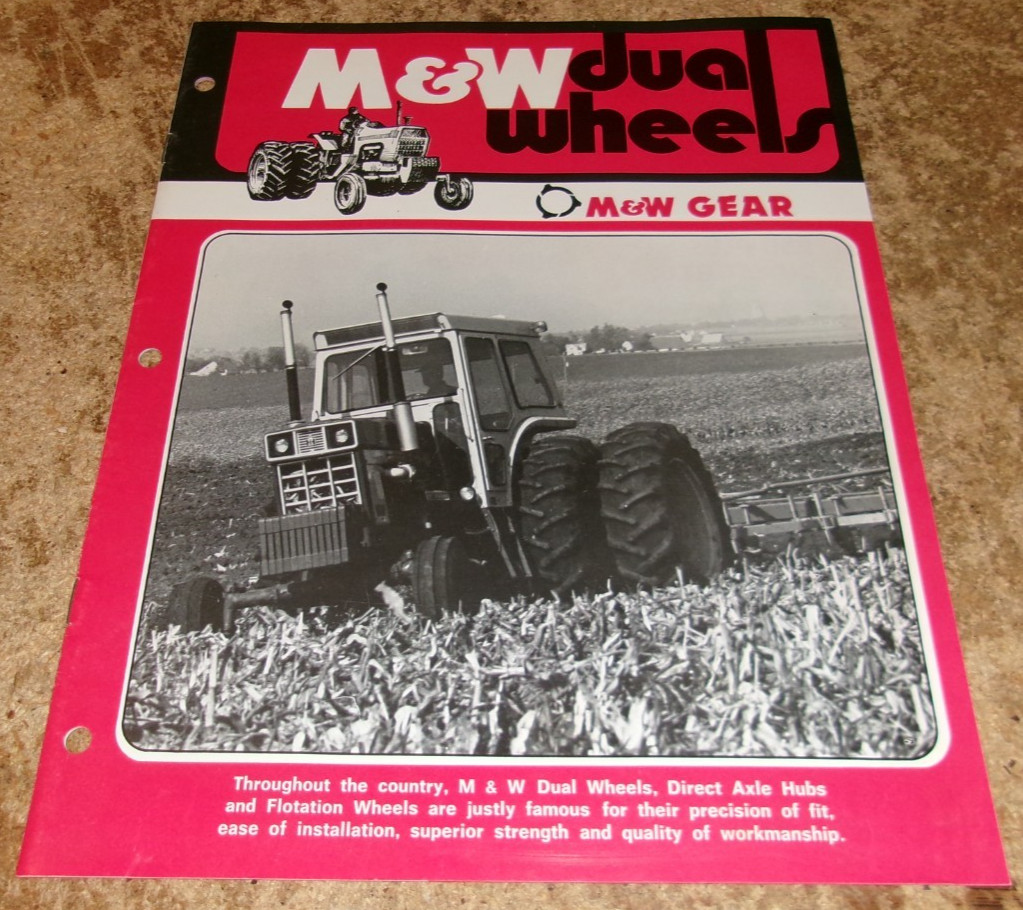 1970’s M&W dual wheels brochure in good shape used