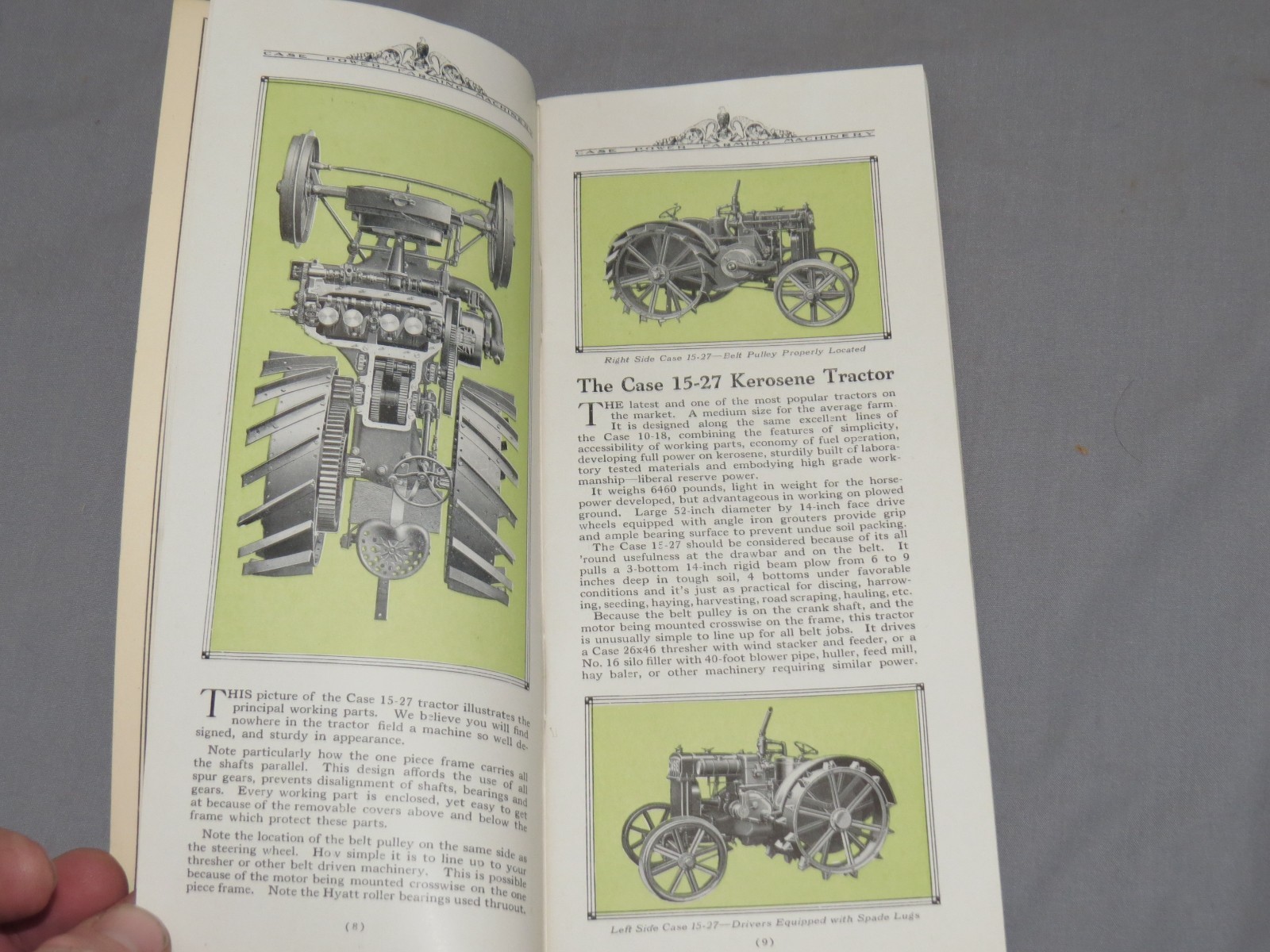 Vintage 1920’s JI CASE Power Farming Machinery Tractor Full Line Catalog NICE!