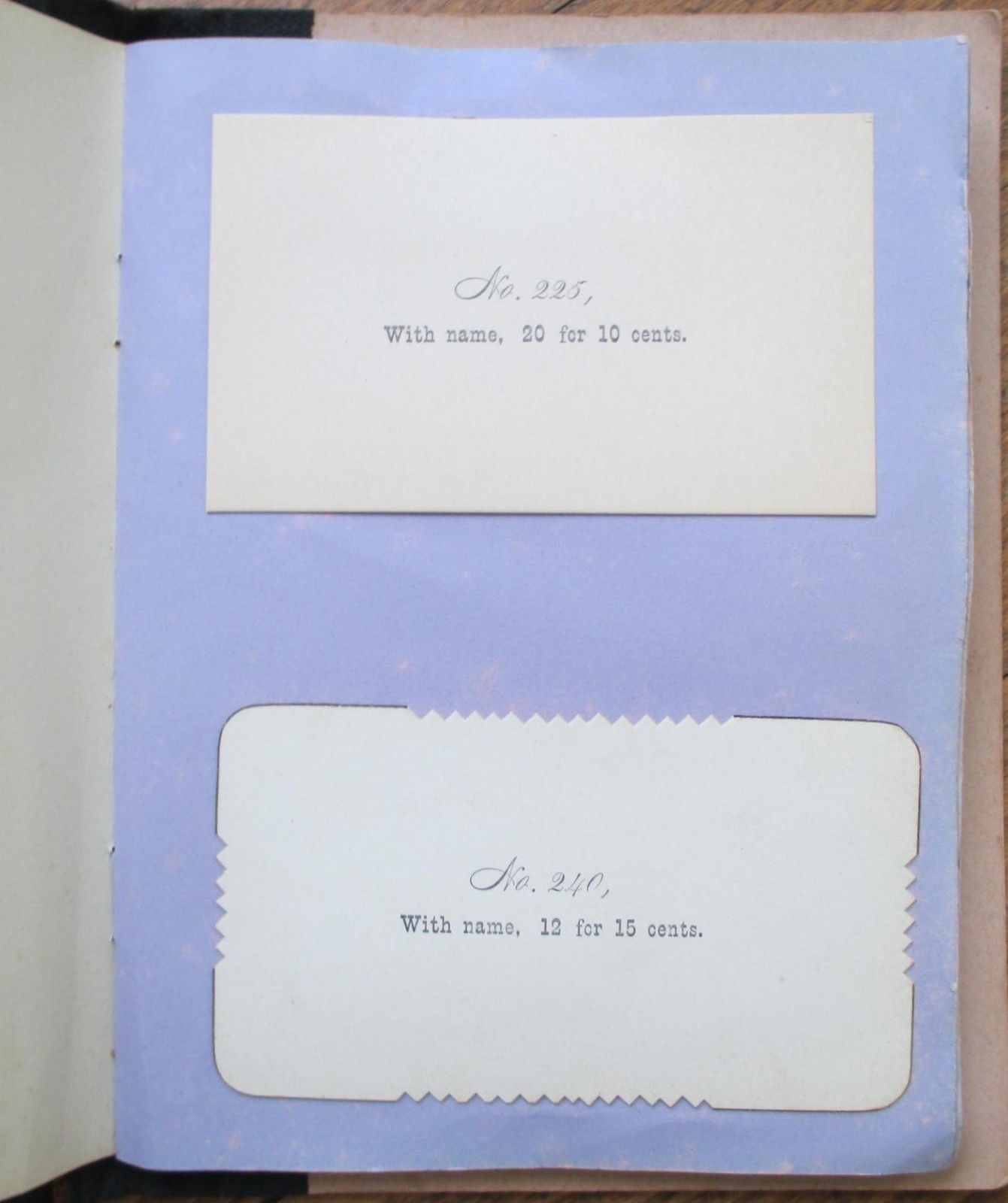 Victorian Trade Calling Card 1890 Salesmen’s Sample Book Union Card Fringed