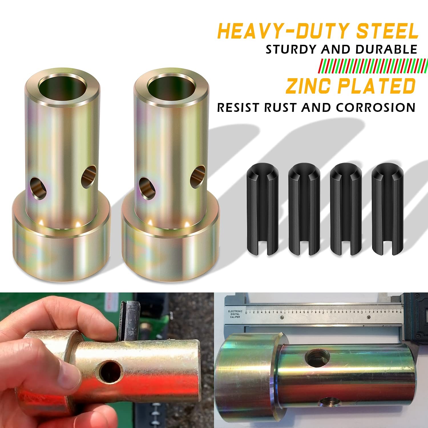 4 Pairs of Cat 1 Quick Hitch Adapter Bushings Set for Category I 3-Point Trac…