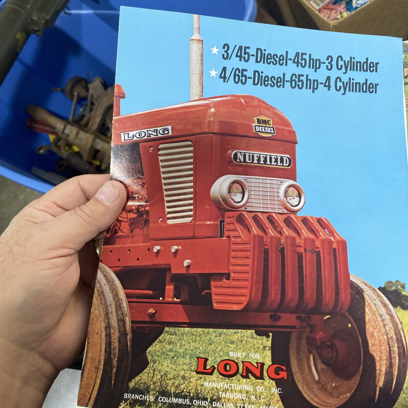 Vintage, Rare Long BMC Nuffield Tractors Brochure