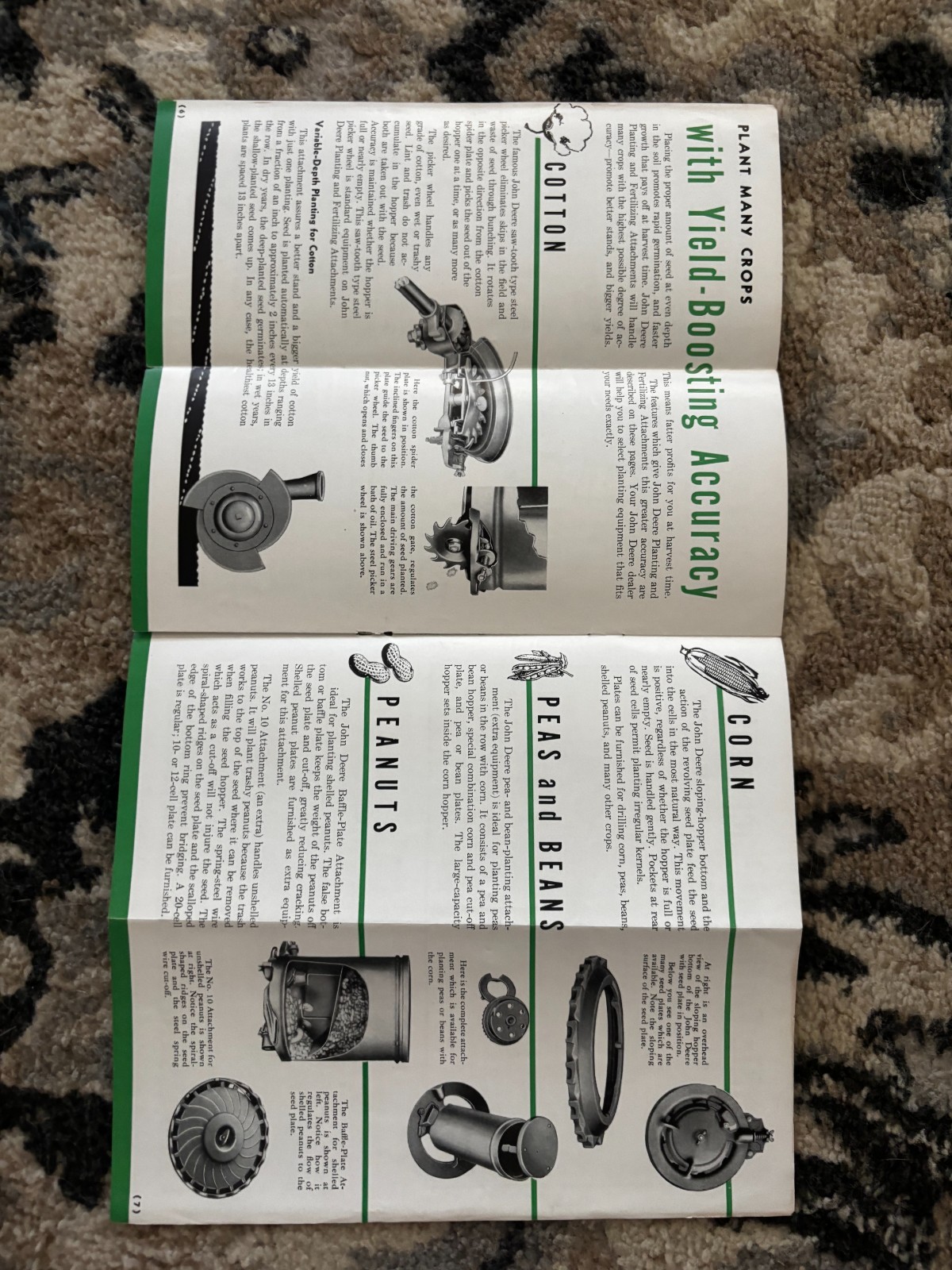 John Deere No. 112A 212A 412A Planting & Fertilizing At For 1949 Brochure DCPA26