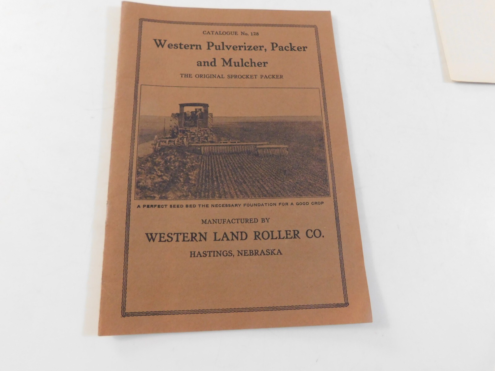 1928 WESTERN PULVERIZER PACKER & MULCHER WESTERN LAND ROLLER #128 CATALOGUE VG