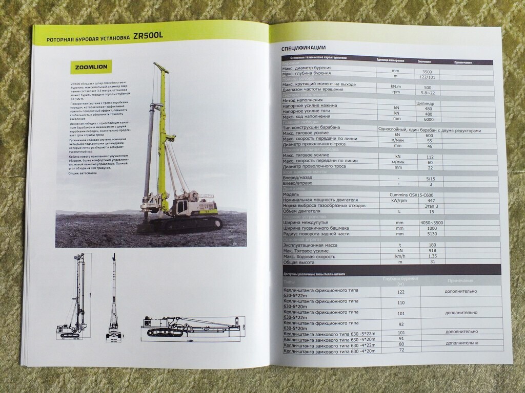 ZOOMLION Rotary Drills & Greifer Excavator Mining Equipment China Brochure 2022