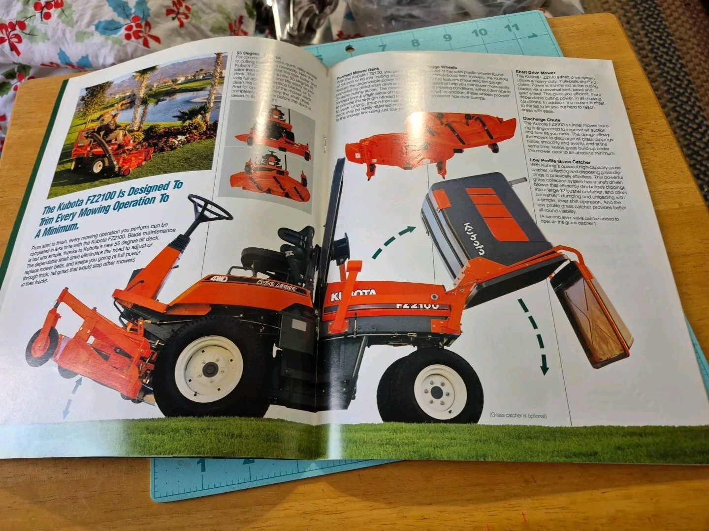 1991 Kubota FZ2100 Zero Turn 4wd Mower Brochure