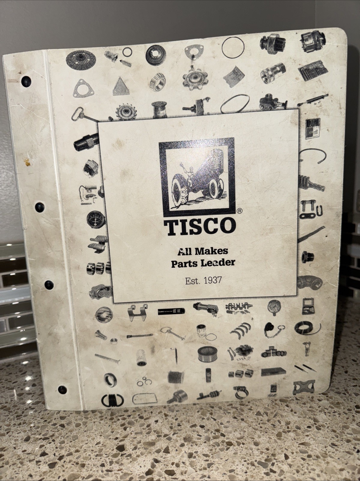Huge VTG Woods Tisco Tractor Implement Supply Co 12×10” Binder 15 Lbs 1994-2002