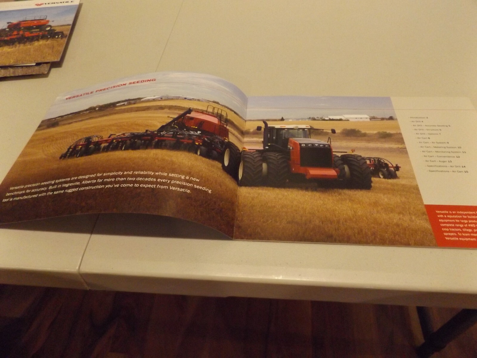 VERSATILE PRECISION SEEDING EQUIPMENT, AIR DRILL & CART, LIT # 89002309 2011
