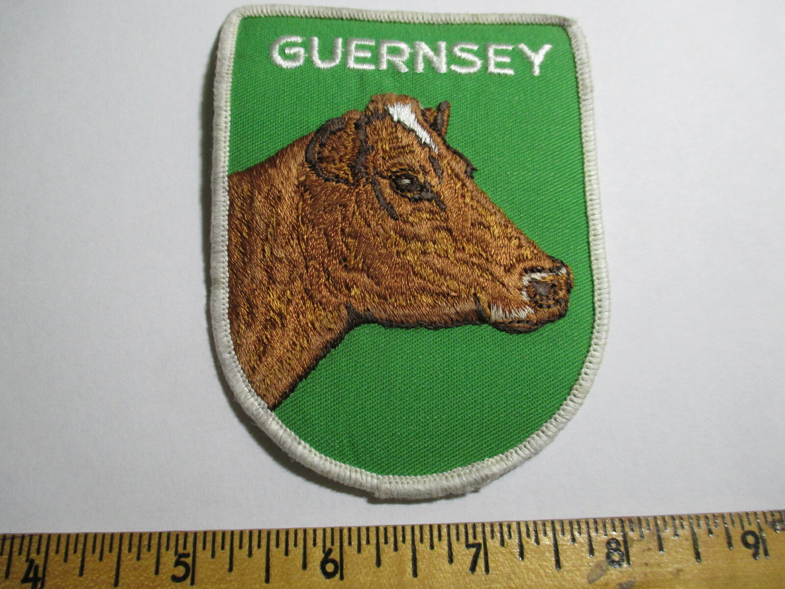 Guernsey Patch Cow Milk Dairy Agricultural Farming Animals NOS Vintage 80’s
