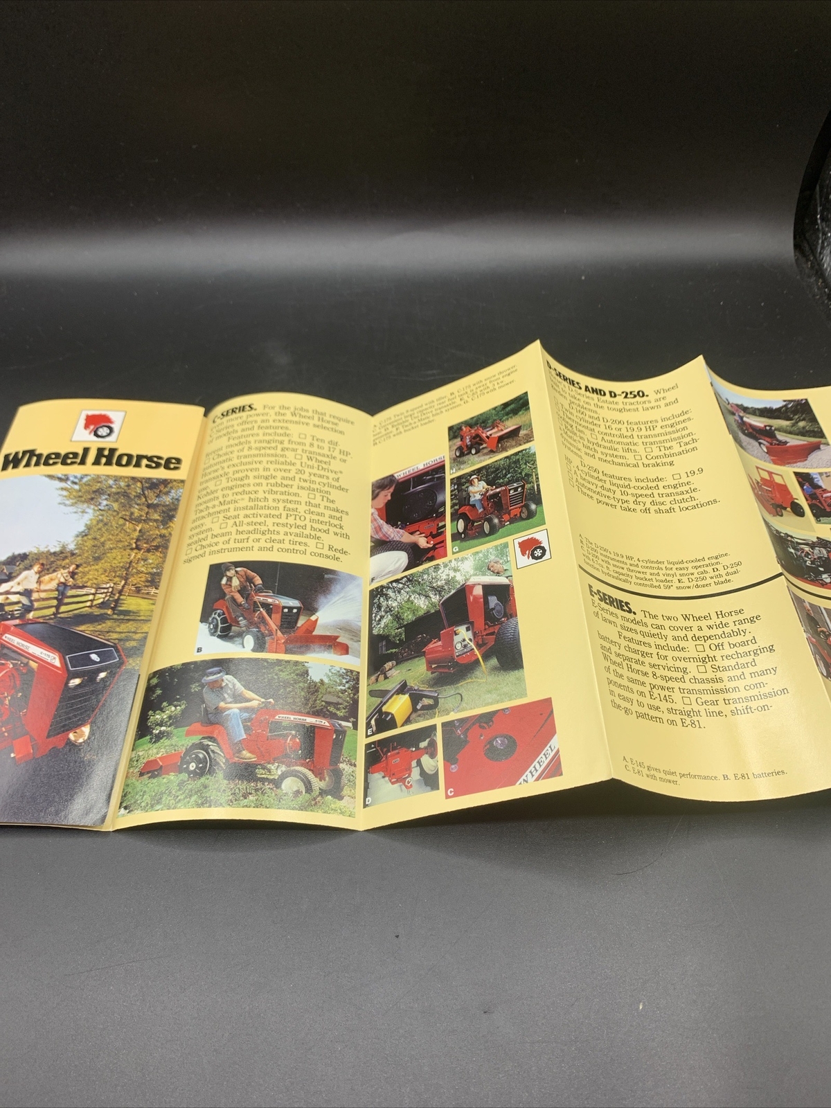 Lot of 6 Original NOS Wheel Horse Lawn & Garden Tractor Brochures-1980 thru 1984