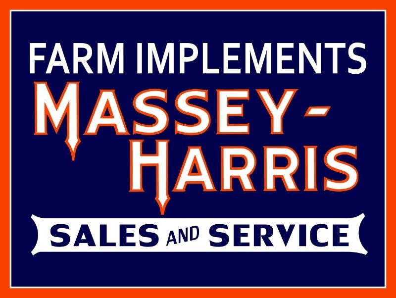 Massey Harris Farm Implements Sales & Service NEW METAL SIGN: 9×12″ Ships Free