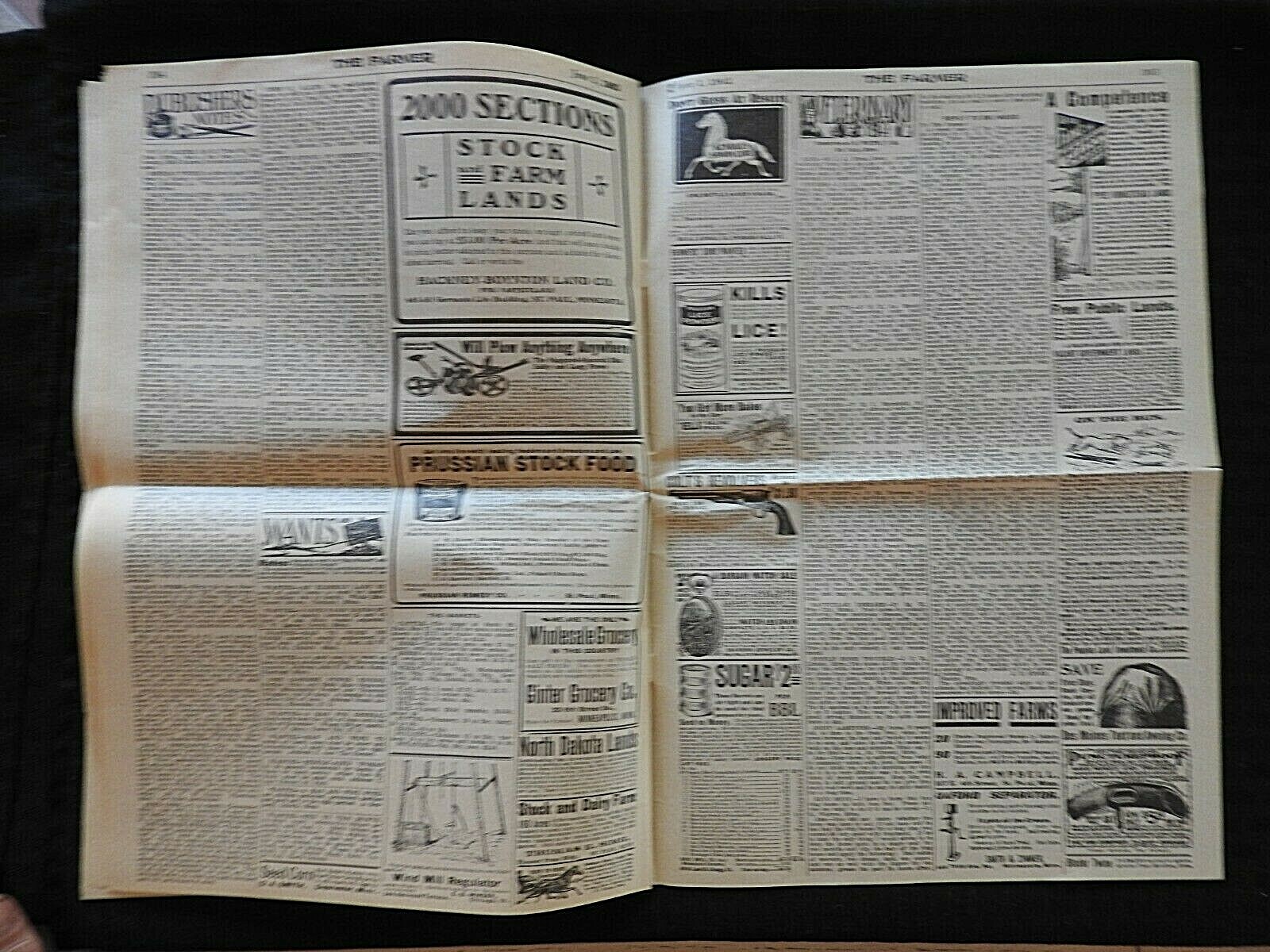 1902 “The Farmer” Webb-Shaw Farm Experiment St. Paul MN Agricultural Newspaper