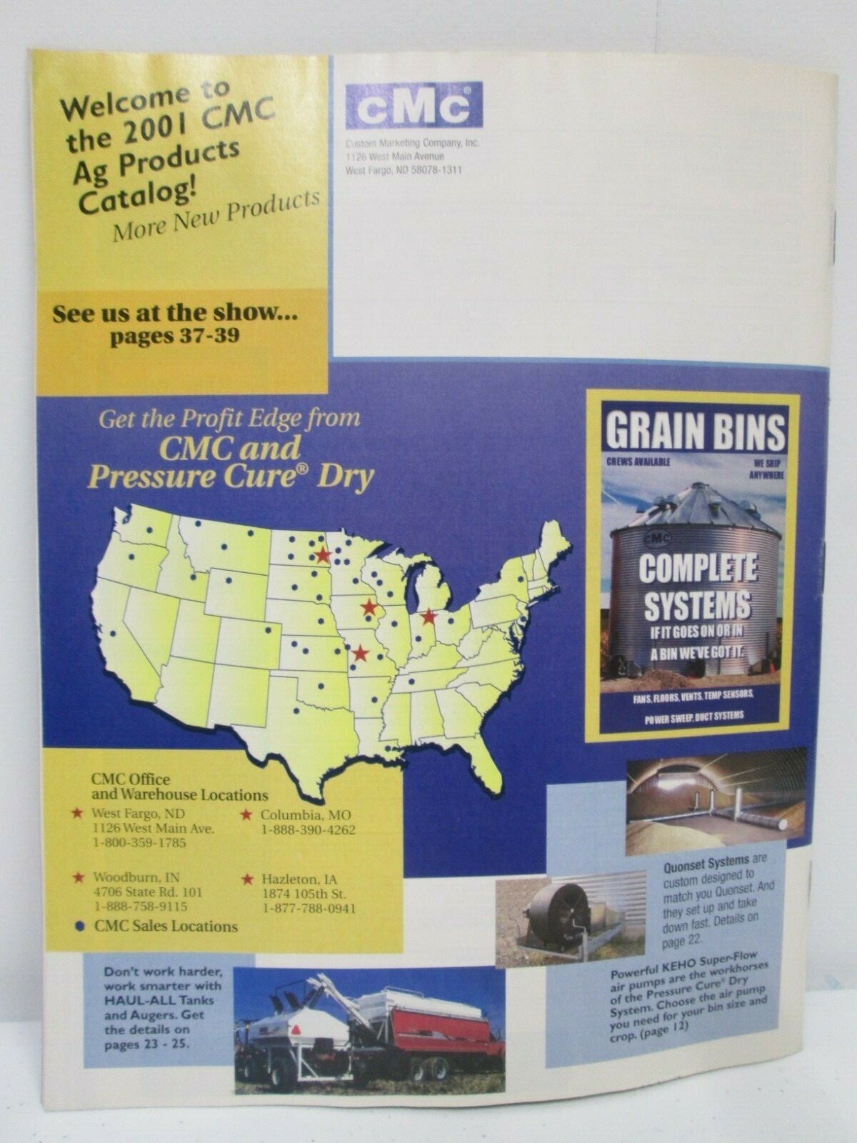 2001 CMC Solutions Ag Products Catalog & Show Directory Agricultural Farm