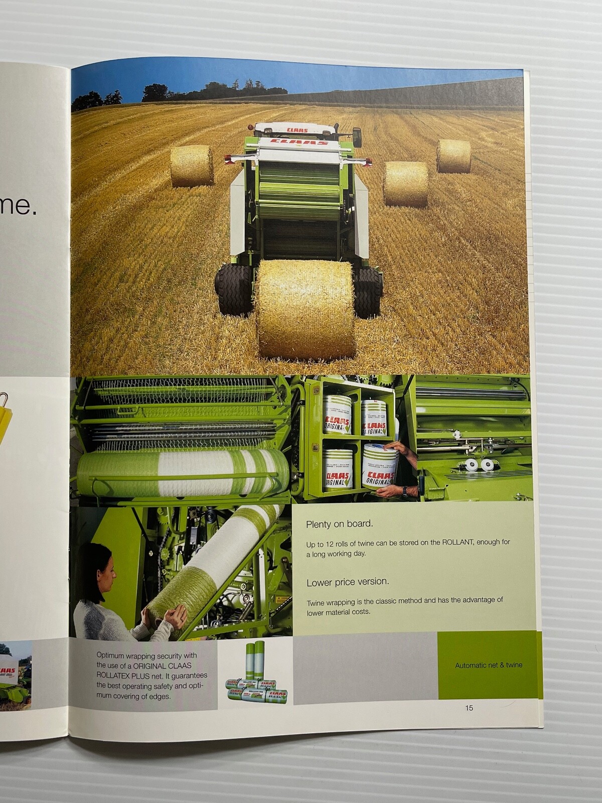 CLAAS Rollant 250 RC 240 Baler Sales Brochure *2009* (Showroom Sales Book)