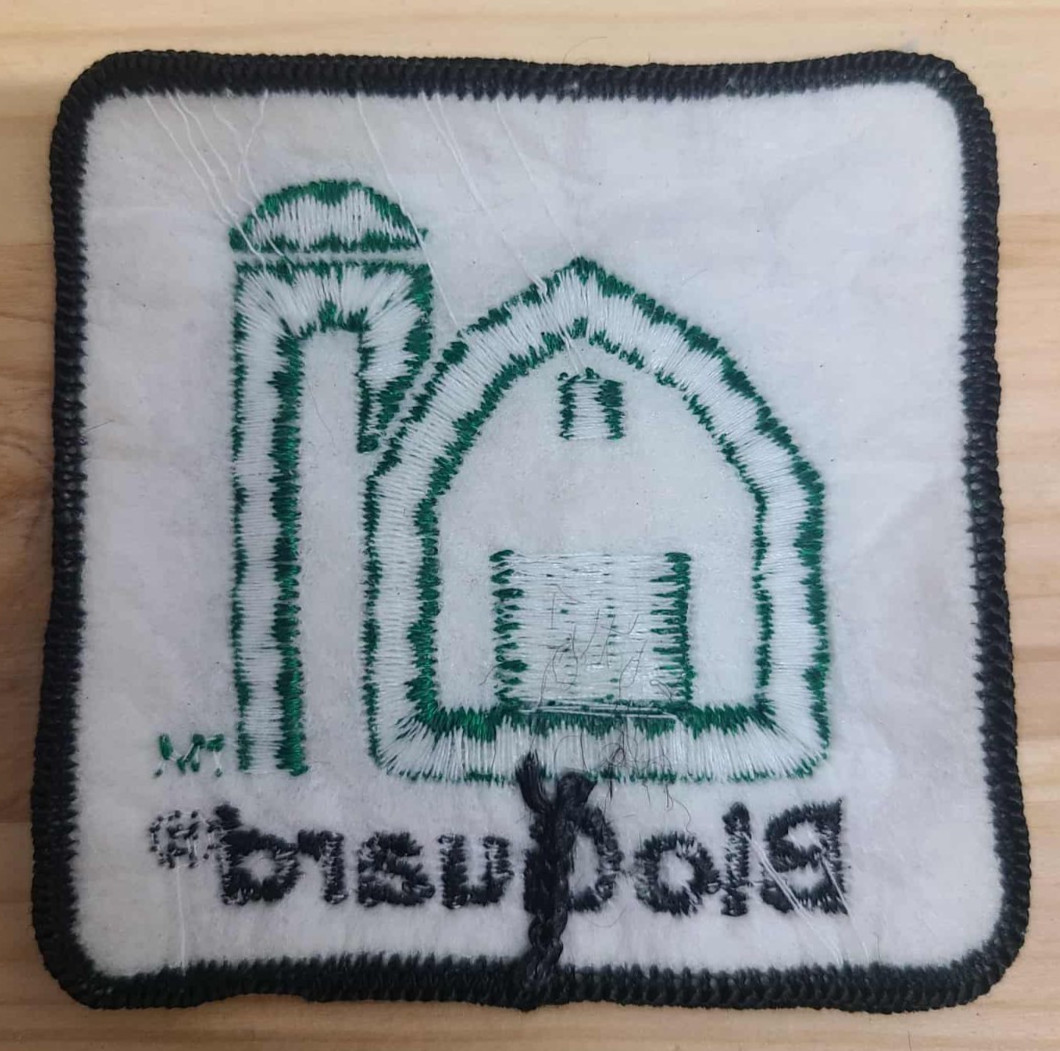 ” VTG BioGuard Embroidered Patch Green Farmhouse Logo Durable Sew-On Badge”