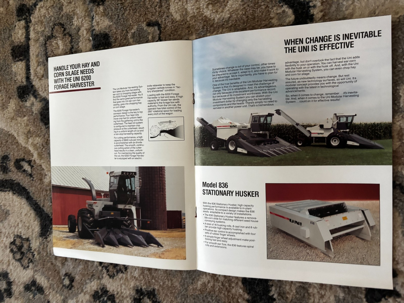 New Idea Uni Modular Harvesting Systems For 1990 Brochure DCPA26