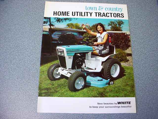 White Home Utility Tractors Color Brochure from 1970