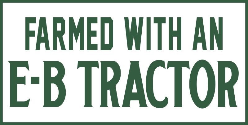Farmed w EB Emerson Brantingham Tractor NEW Sign: 24×48″ USA STEEL, DOUBLE SIDED