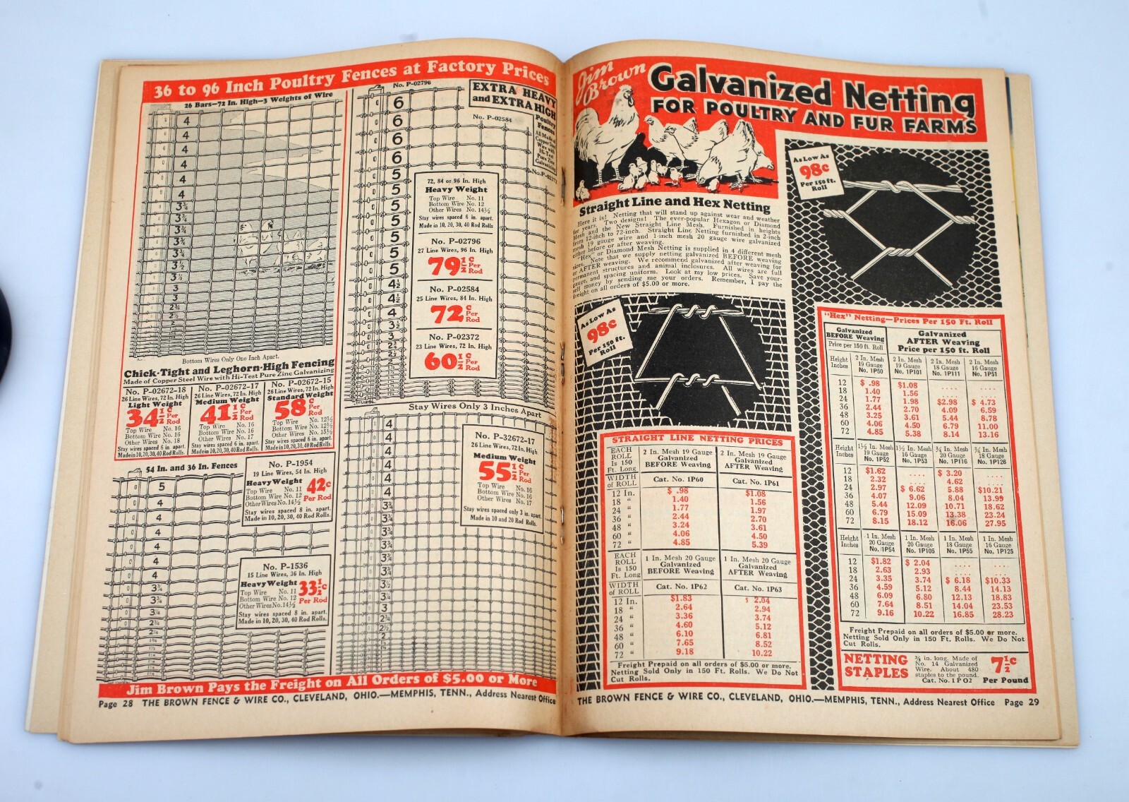 1930s Jim Brown’s Fence & Wire Bargain Book Farm Supply Catalog Cleveland