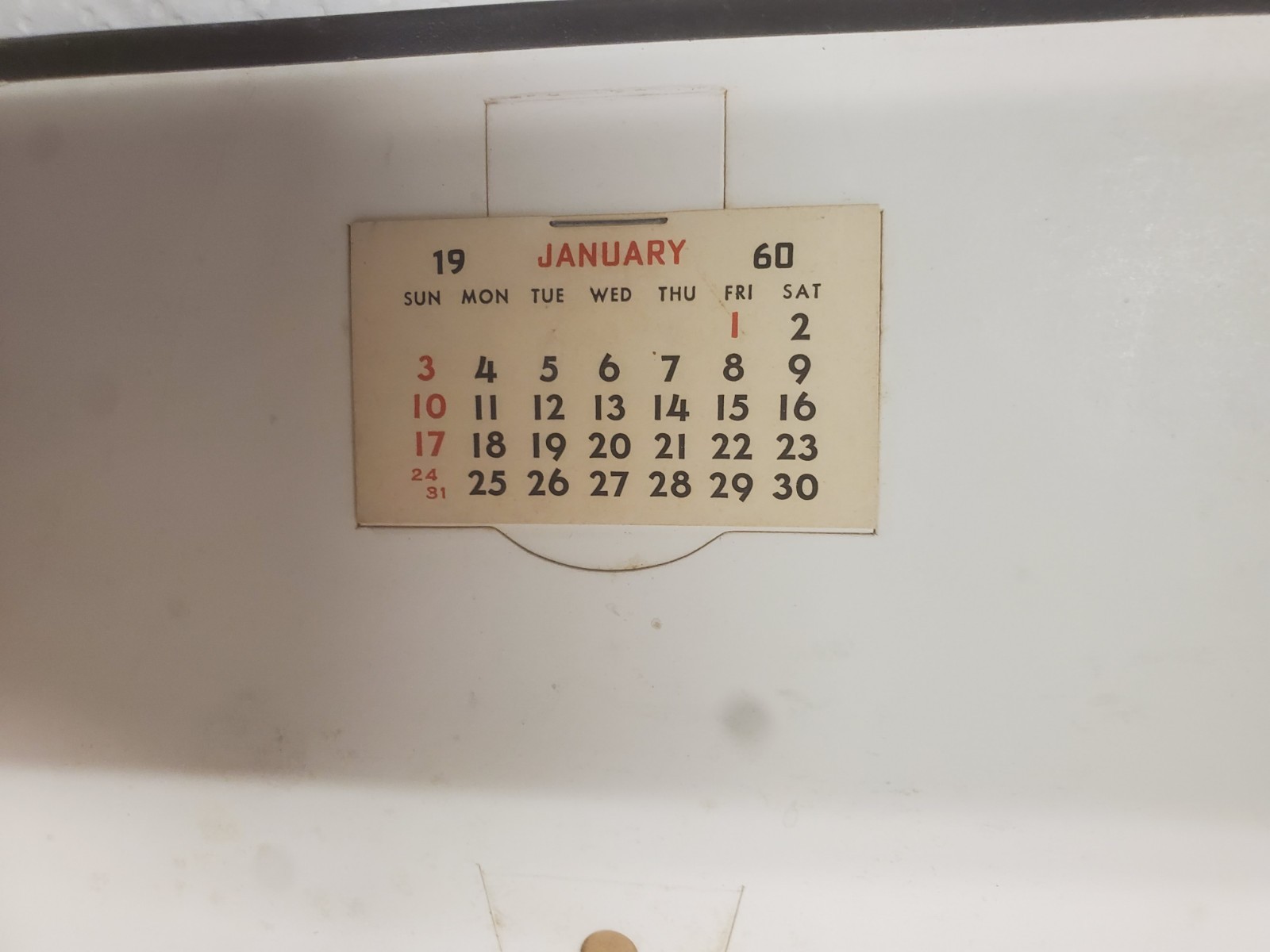 7″ X 5″ Framed Thermometer Farmers Elevator Traer Iowa 1960 Calendar Grain Feed