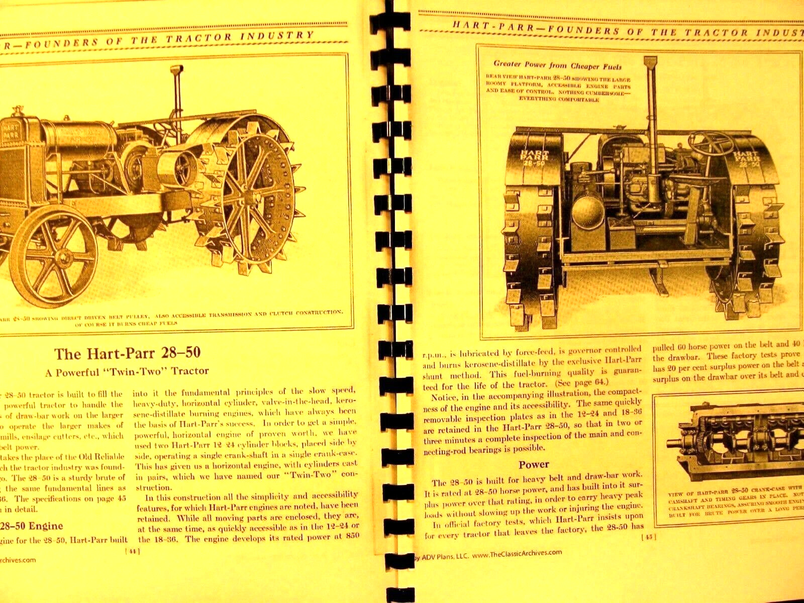 Hart-Parr Sales Manual the New Models as well as the old 69 Pgs.