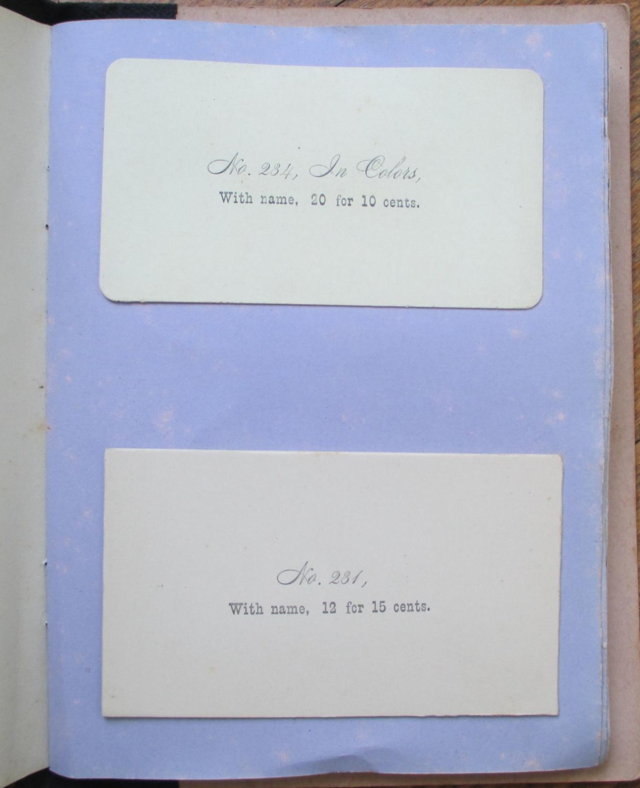 Victorian Trade Calling Card 1890 Salesmen’s Sample Book Union Card Fringed