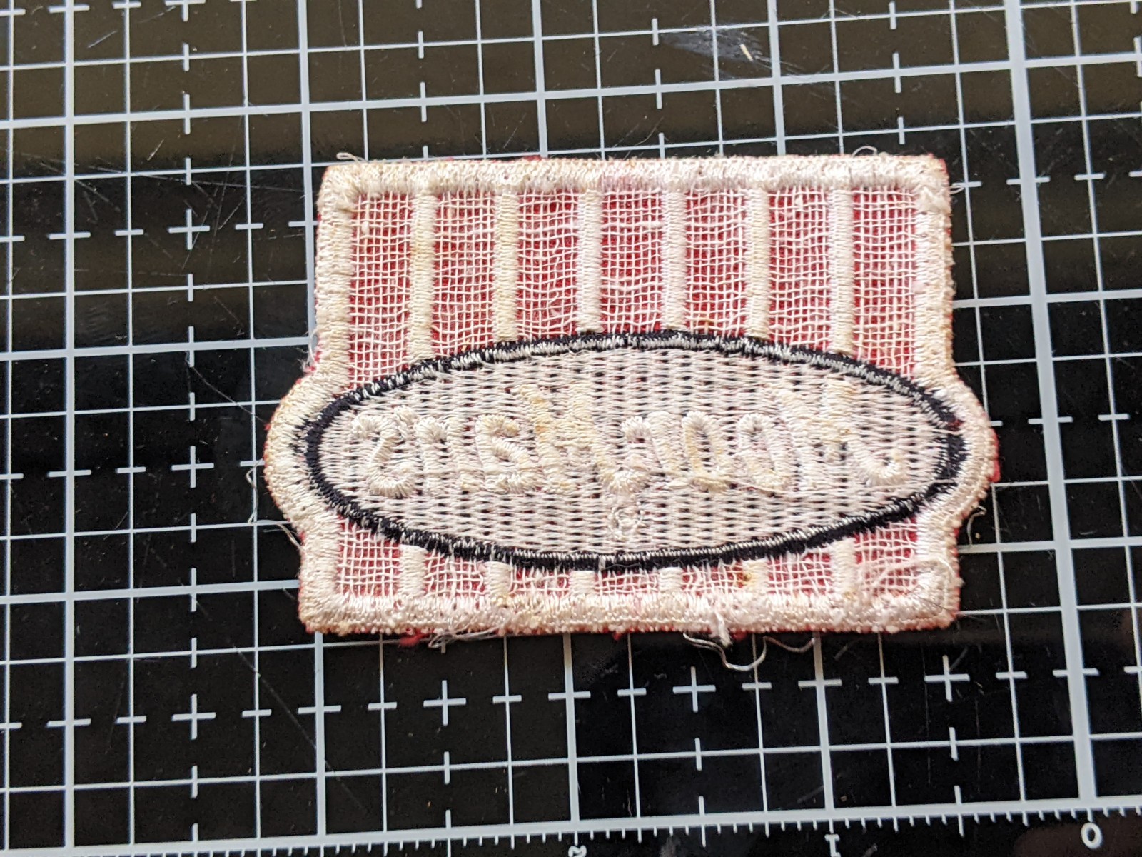 Vintage moorman feed cloth patch