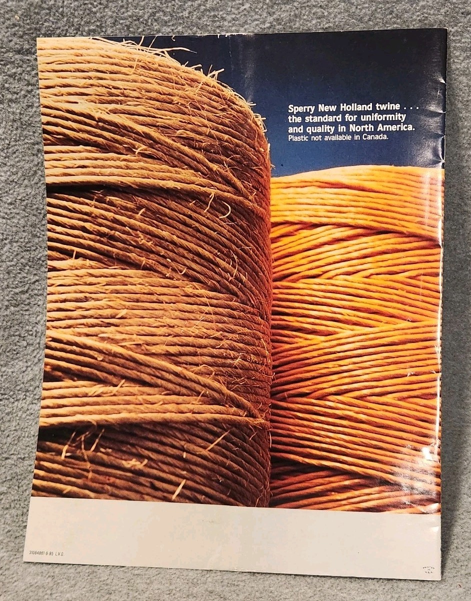 Sperry New Holland Round Bailing Systems Brochure 848 853 855 858 82 85