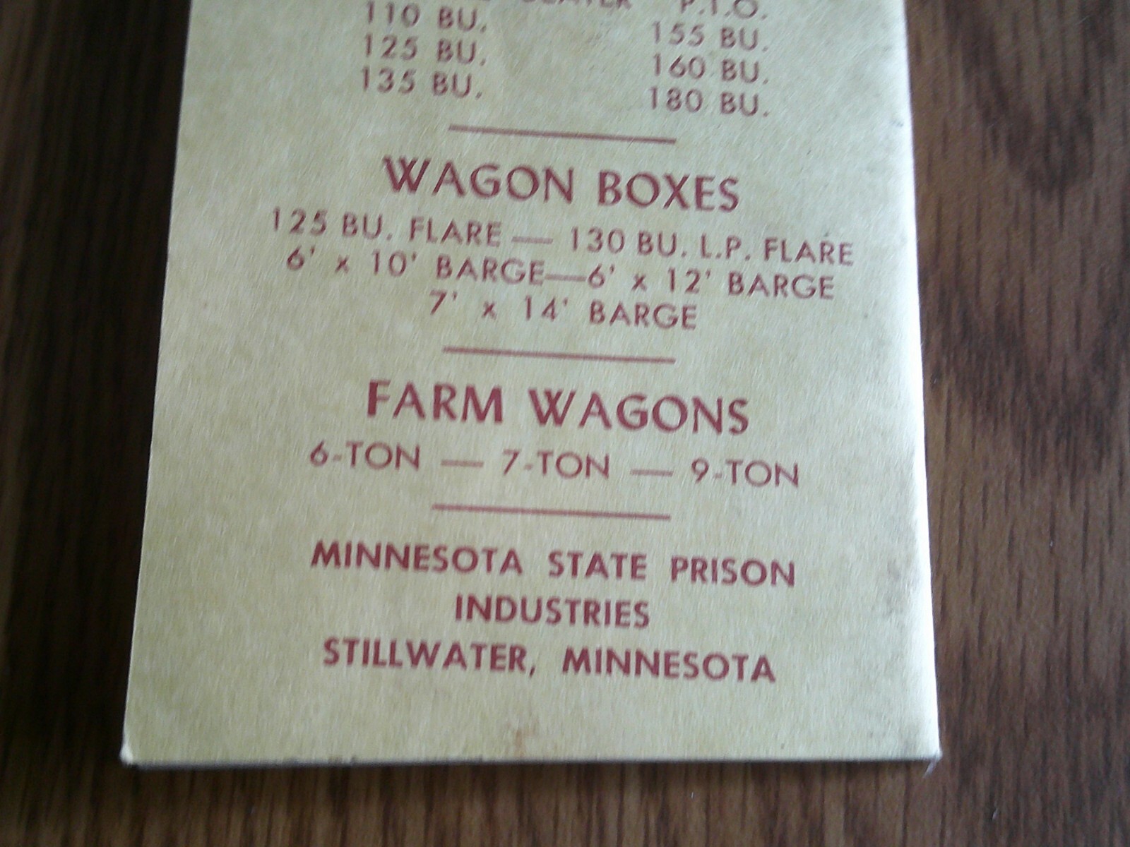 Vintage Memo Booklets-Minnesota Twine State Prison Industries, Stillwater, Minn