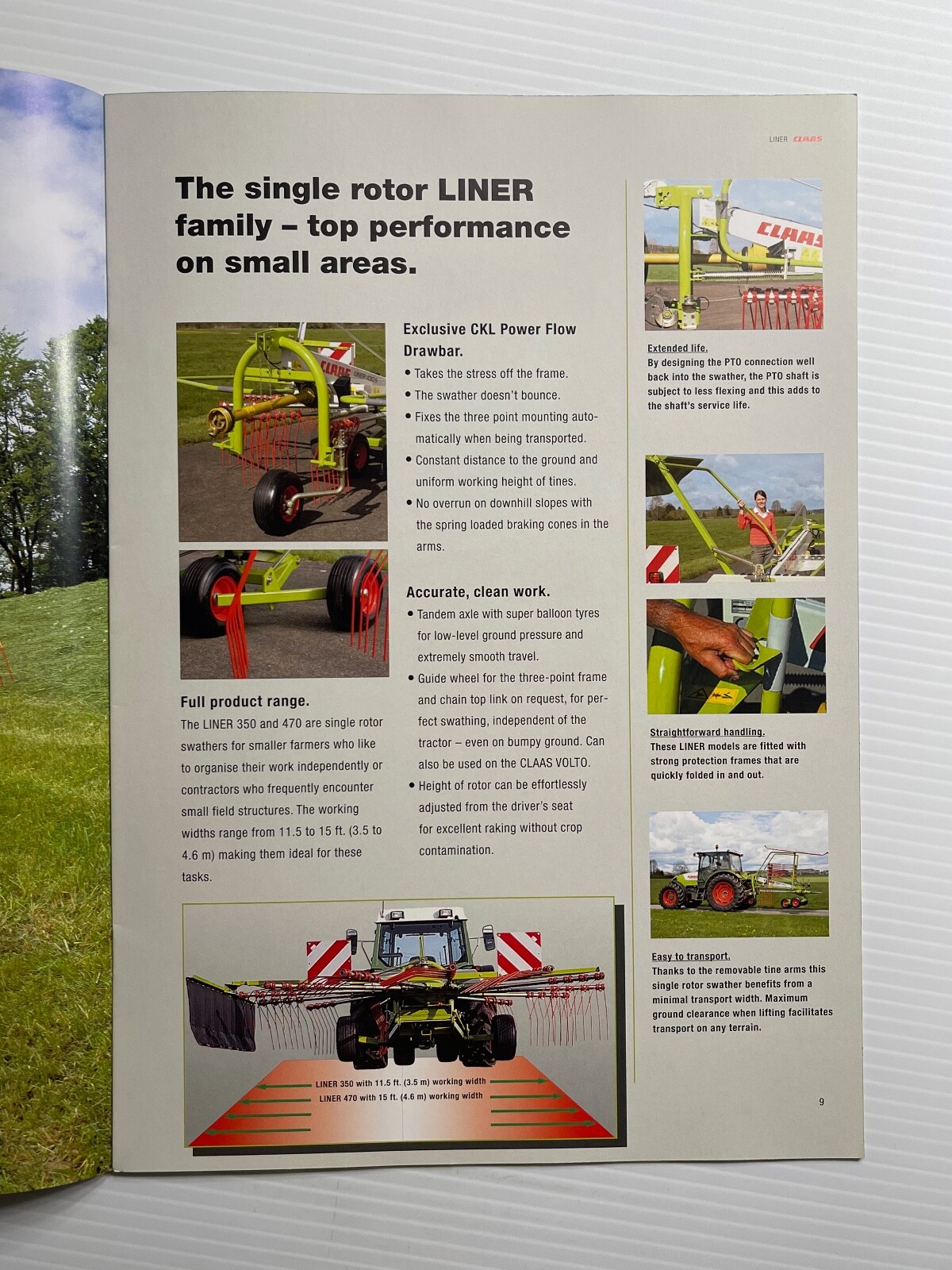 CLAAS Swathers Liner Rake – Sales Brochure *2006* (Showroom Sales Book)