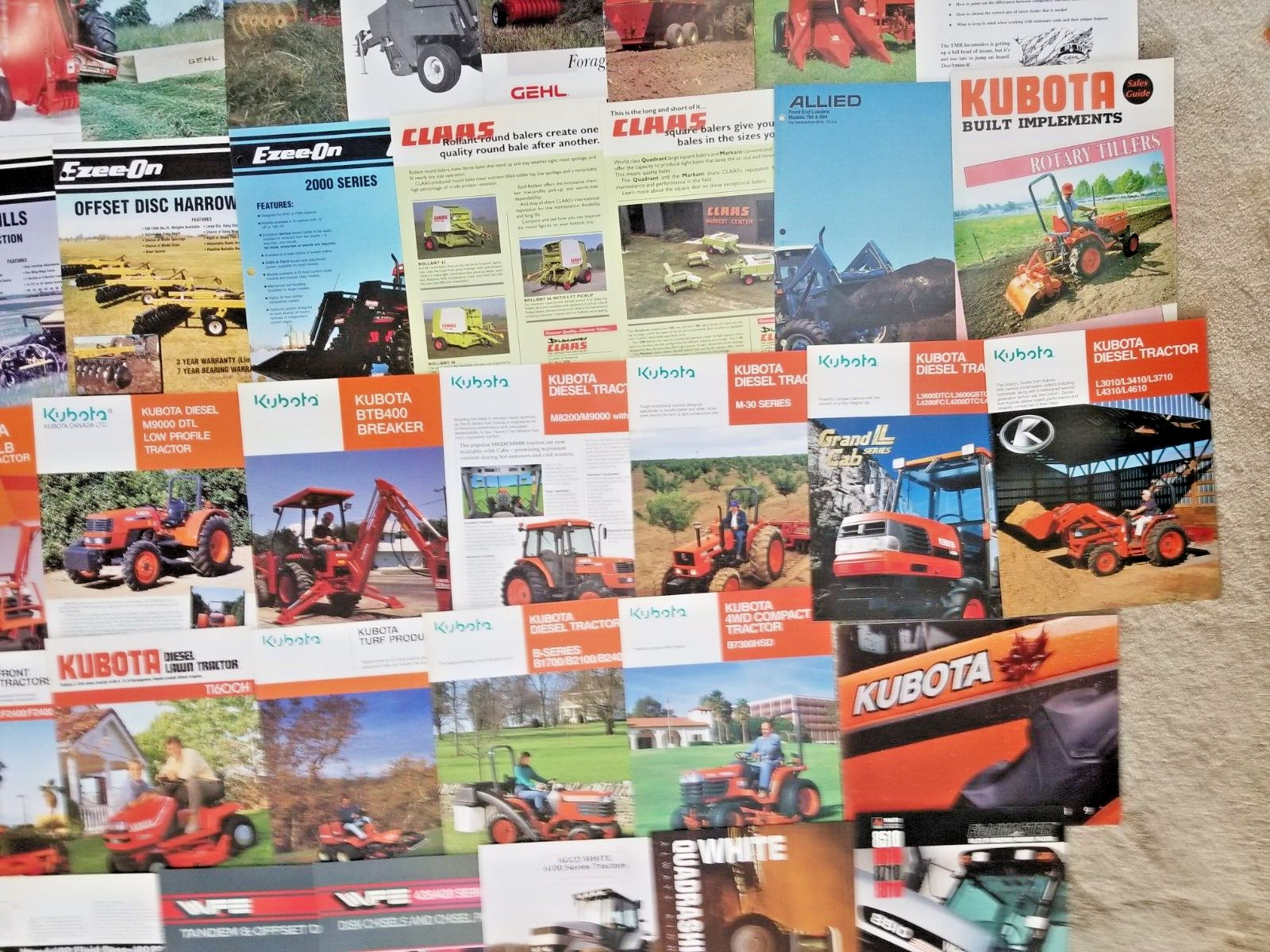 10 Pounds Of Tractor and Implement Brochures/Spec Sheets – 150+ 1980’s and Up