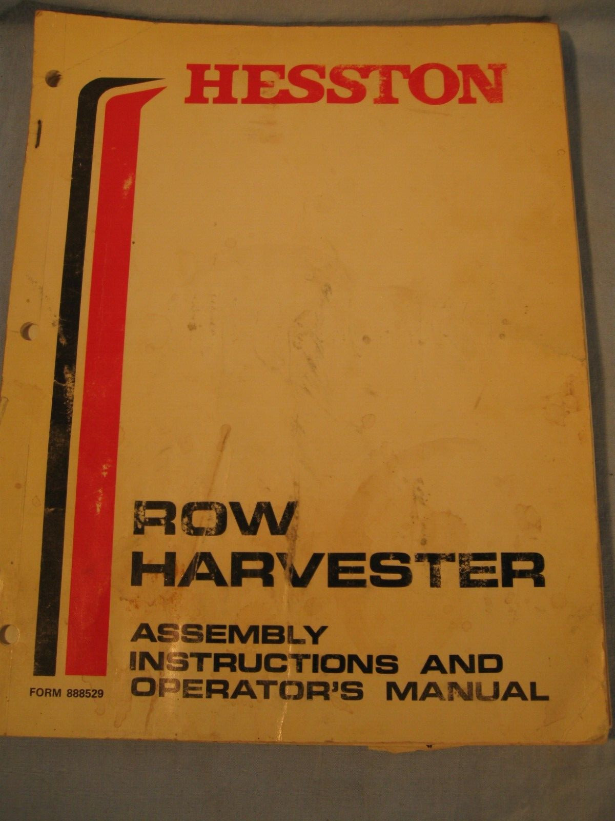 Vintage Operator’s & Owner’s Manuals for the Hesston Row Harvester