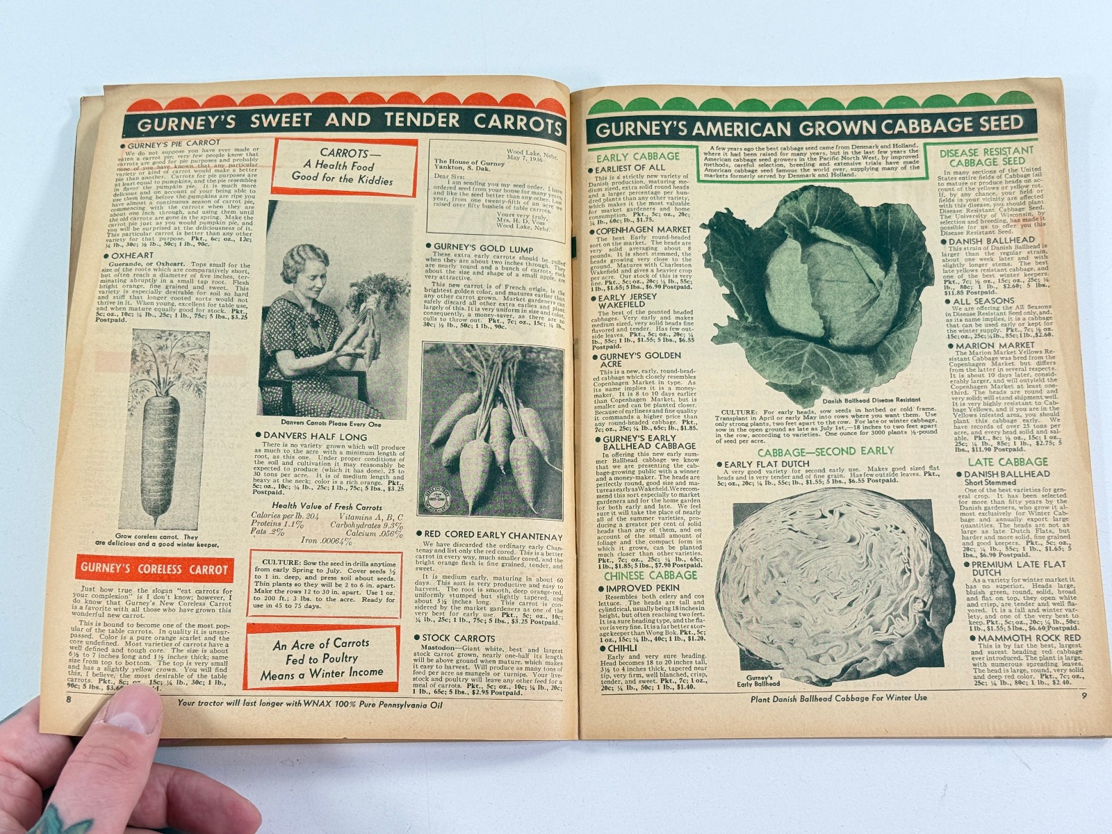 1937 House of Gurney Advertising Catalog Yankton South Dakota SD