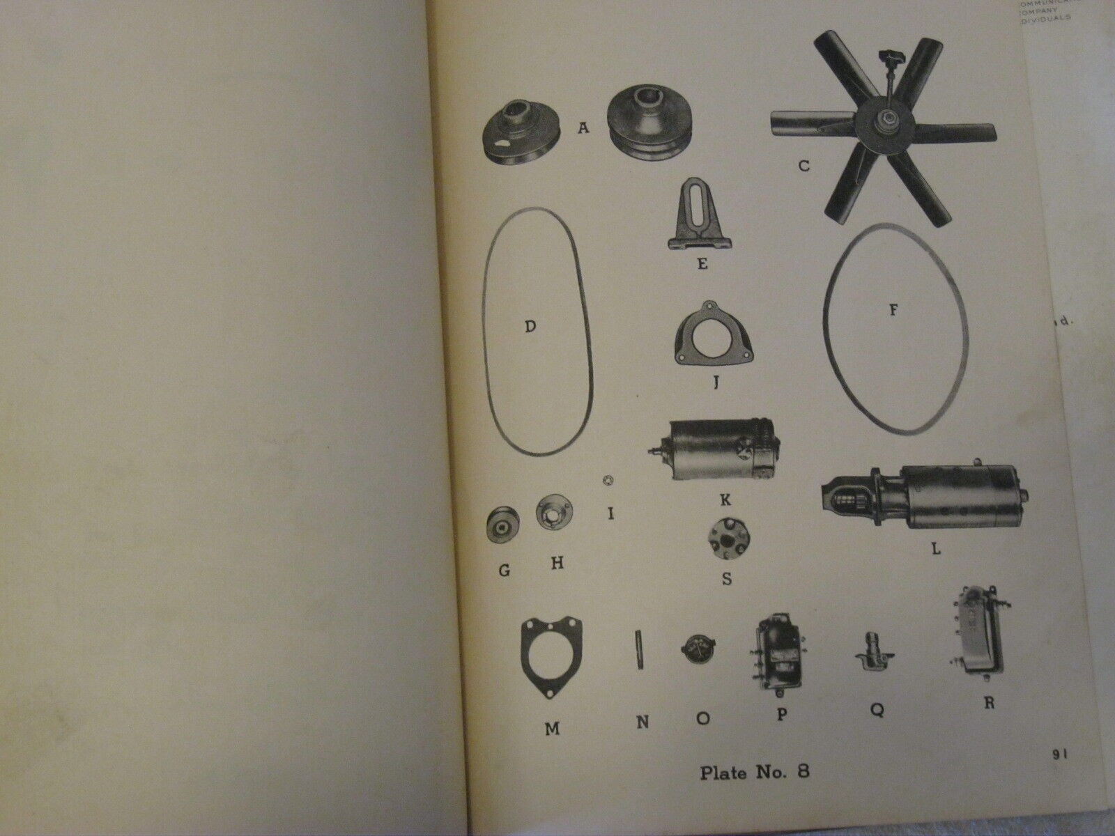 1940’s BUDA MODEL 6DH-691 DIESEL ENGINE REPAIR PARTS LIST MANUAL