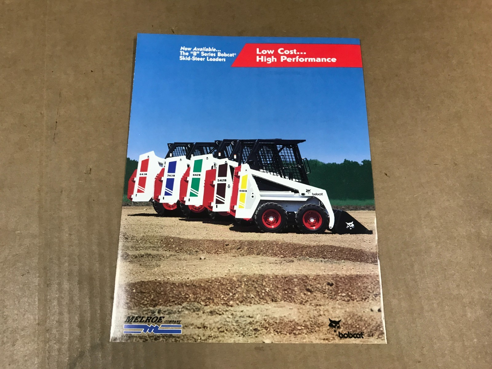 Vintage Melroe B-Series Bobcat Skid-Steer Loaders Salesman Brochure