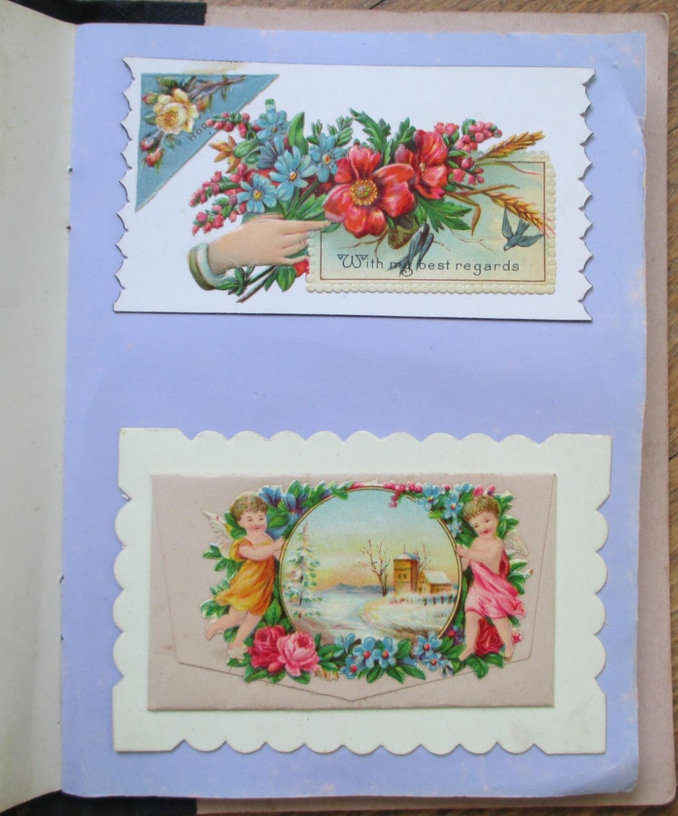 Victorian Trade Calling Card 1890 Salesmen’s Sample Book Union Card Fringed